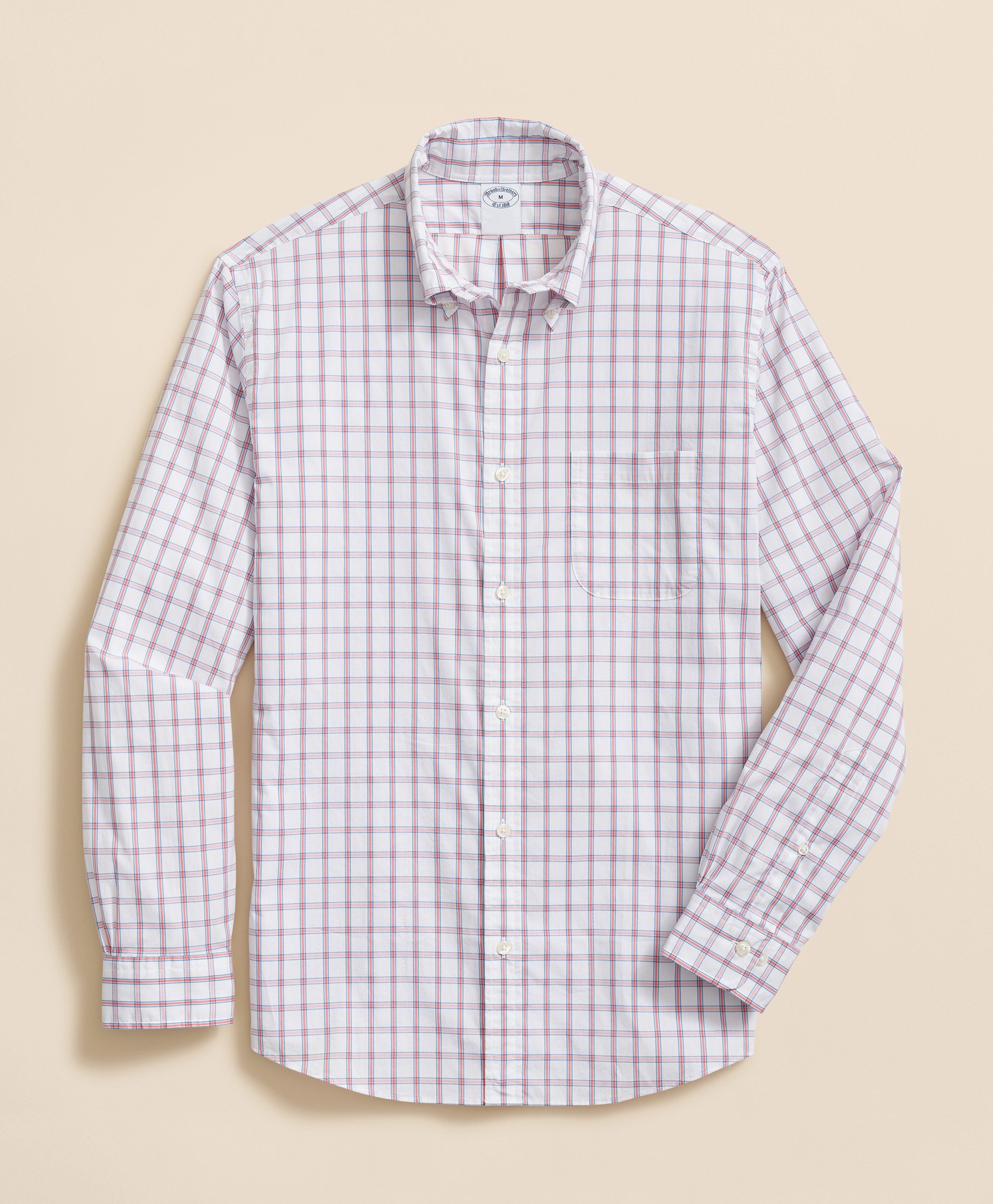 Brooks Brothers | Perfomance Polo Button Down Collar Checks Sport Shirt