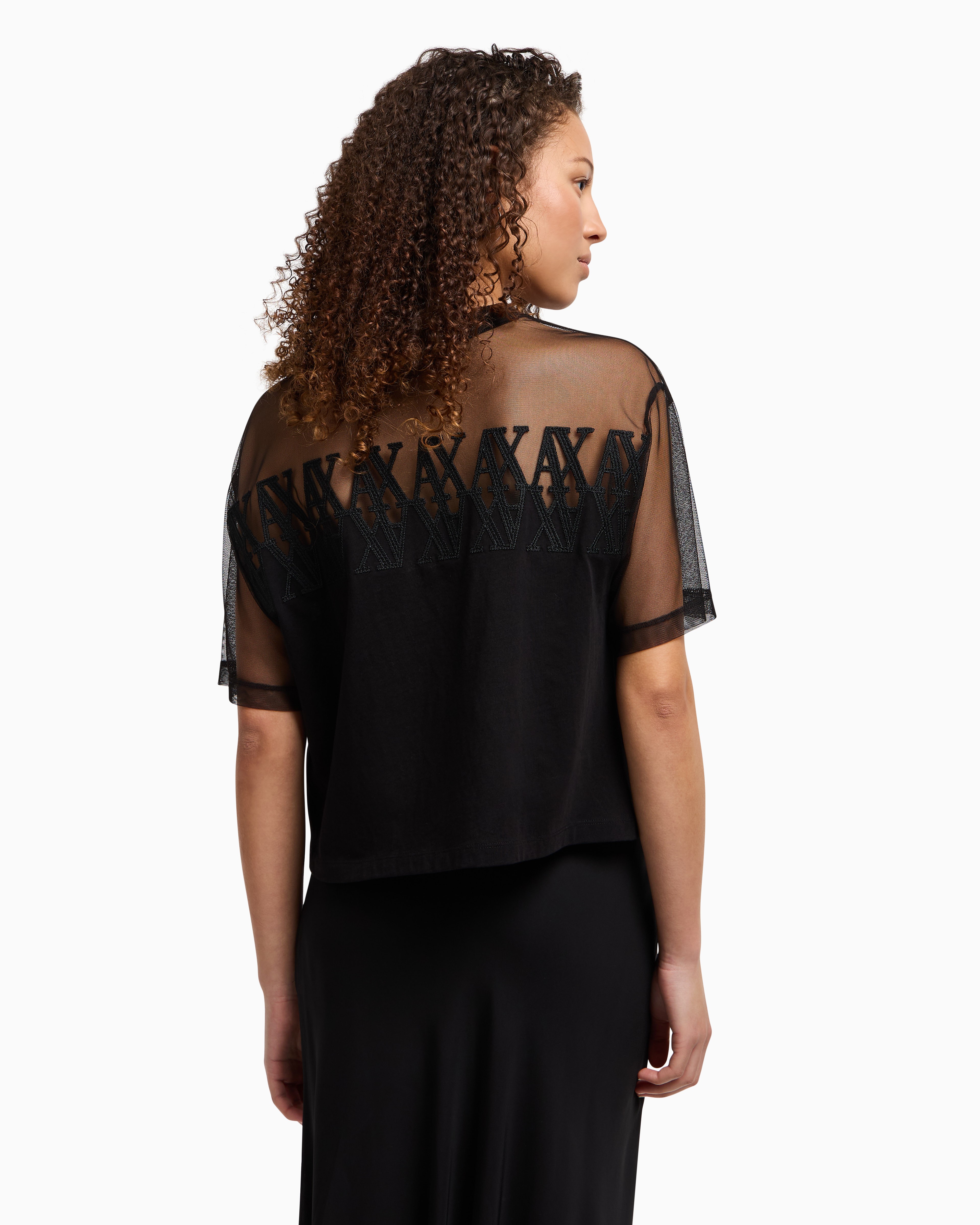 Women's Half Sleeves Summer Monogram T-Shirt