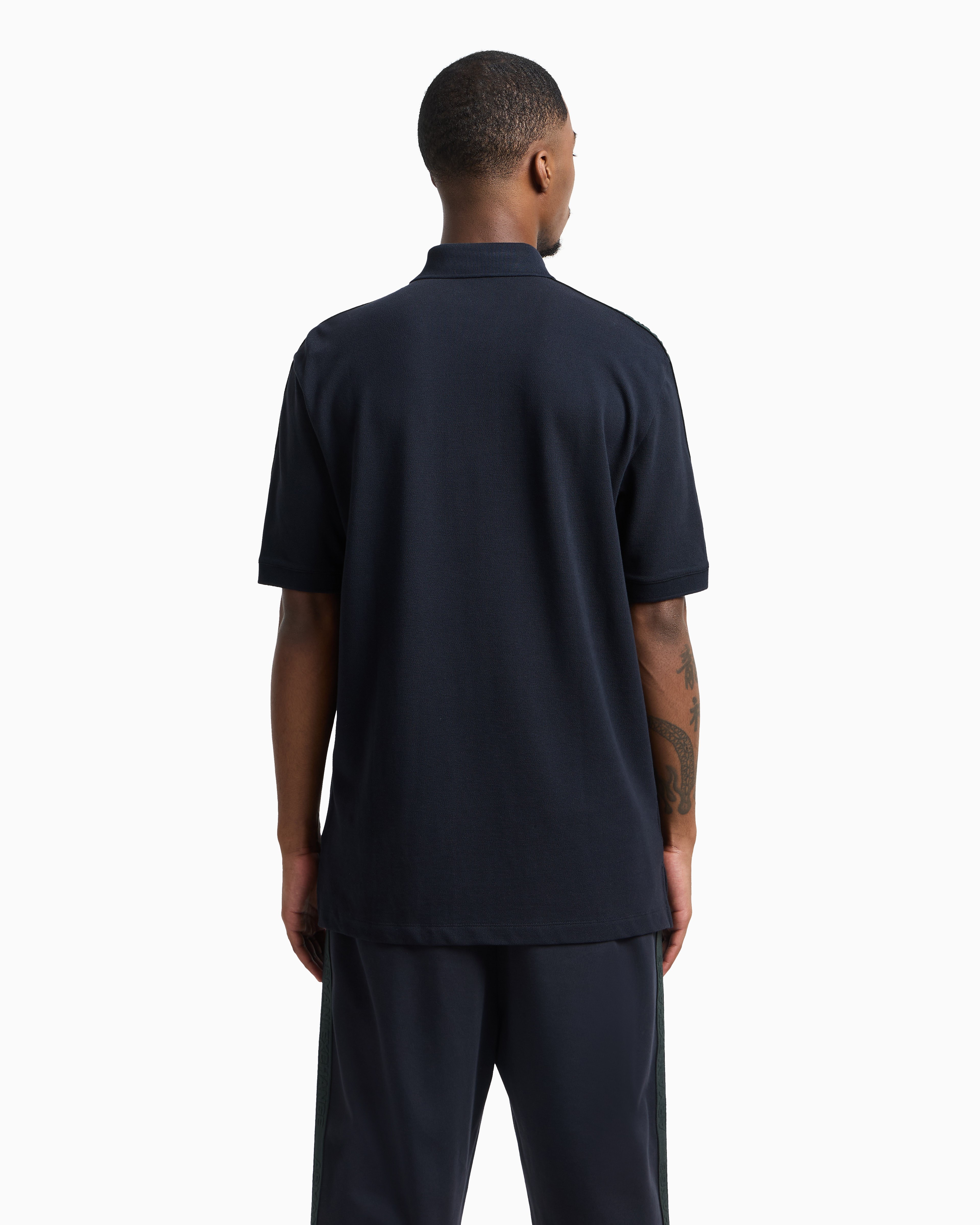Men's Half Sleeves Logo Tape Polo