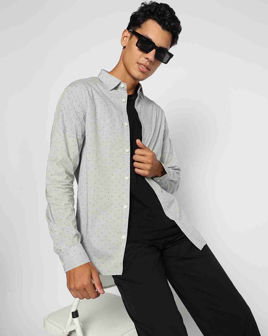 Men's Full Sleeves Armani Classics Shirt