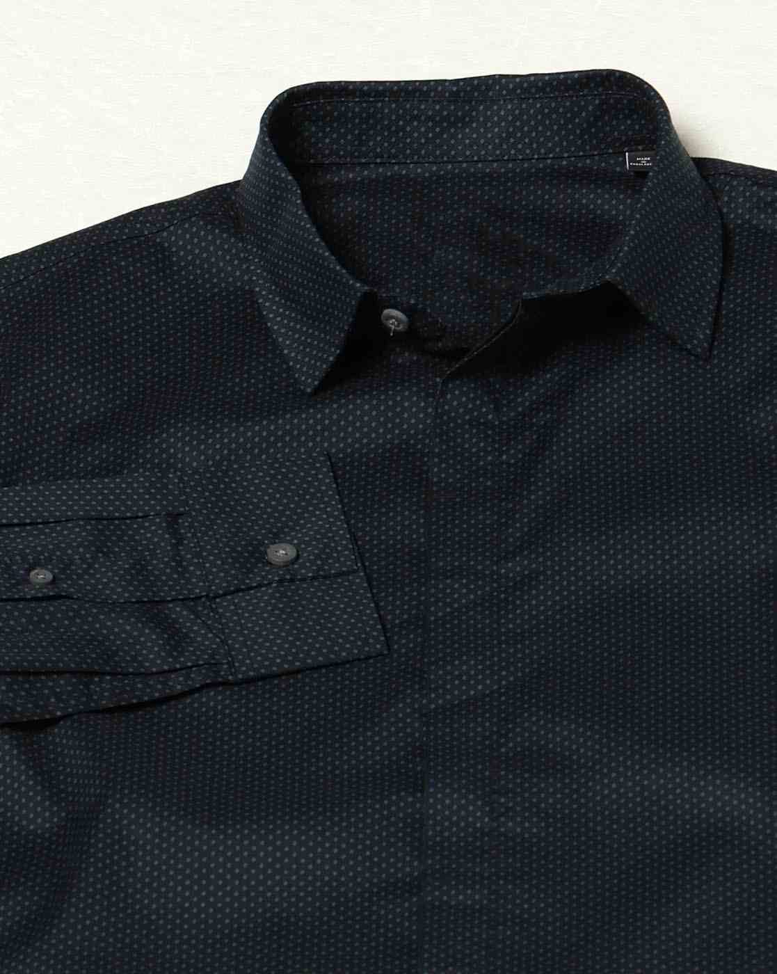 Men Blue Armani Classics Slim Fit Casual Shirts