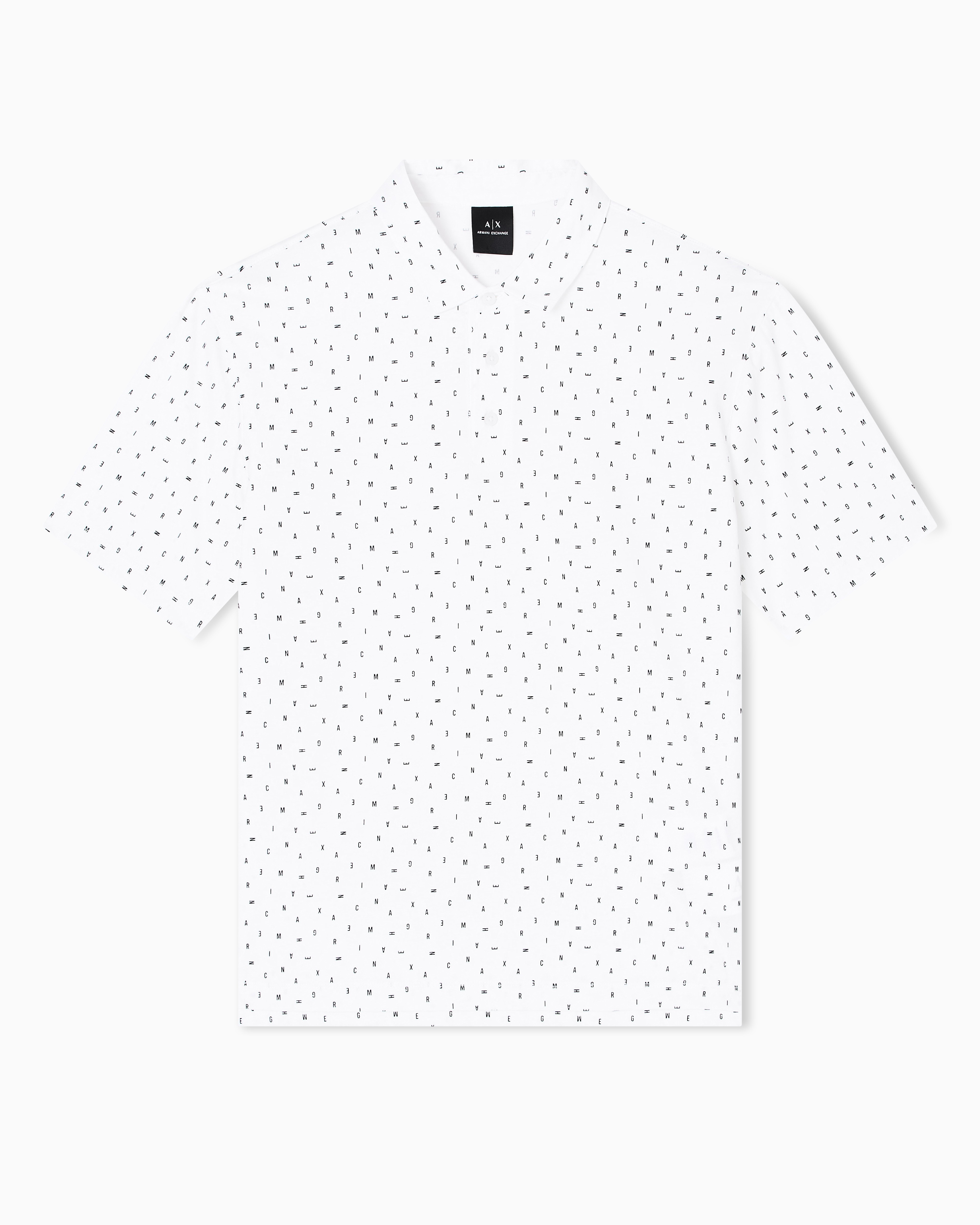 Men White Armani Classics Regular Fit Polos