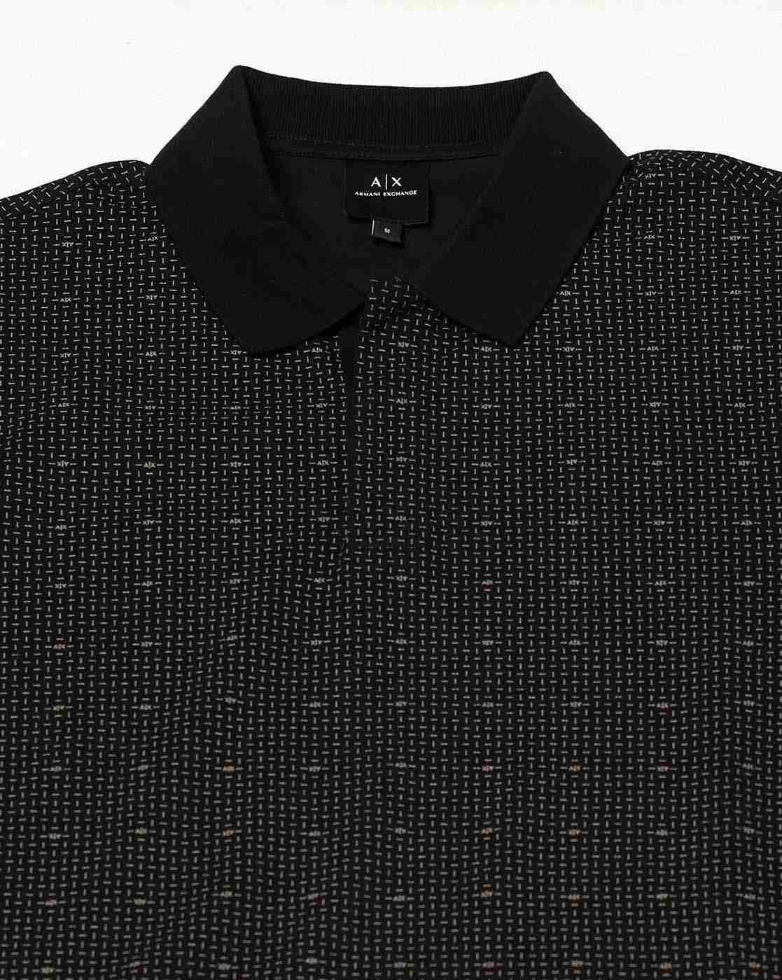 Men Black Armani Classics Regular Fit Polos