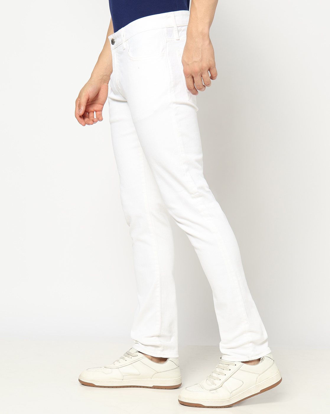 Men White Skinny Fit Jeans