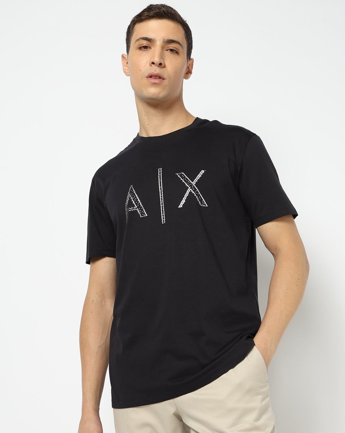 Men's Half Sleeves Black & Gold Collection T-shirt