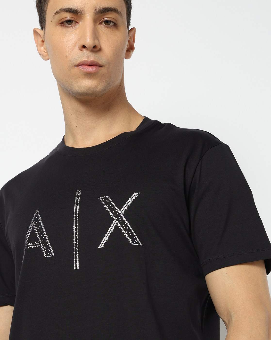 Men's Half Sleeves Black & Gold Collection T-shirt