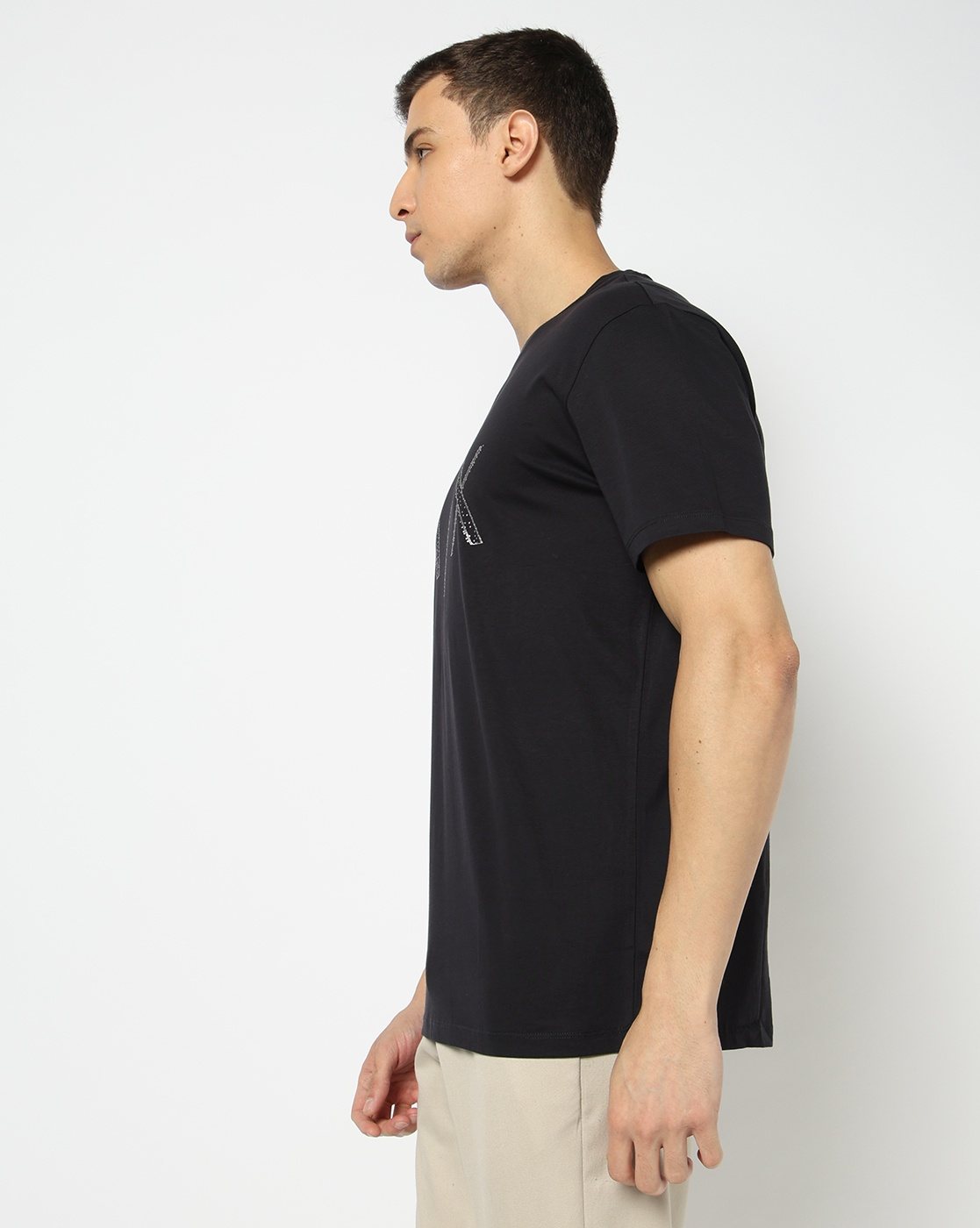 Men's Half Sleeves Black & Gold Collection T-shirt