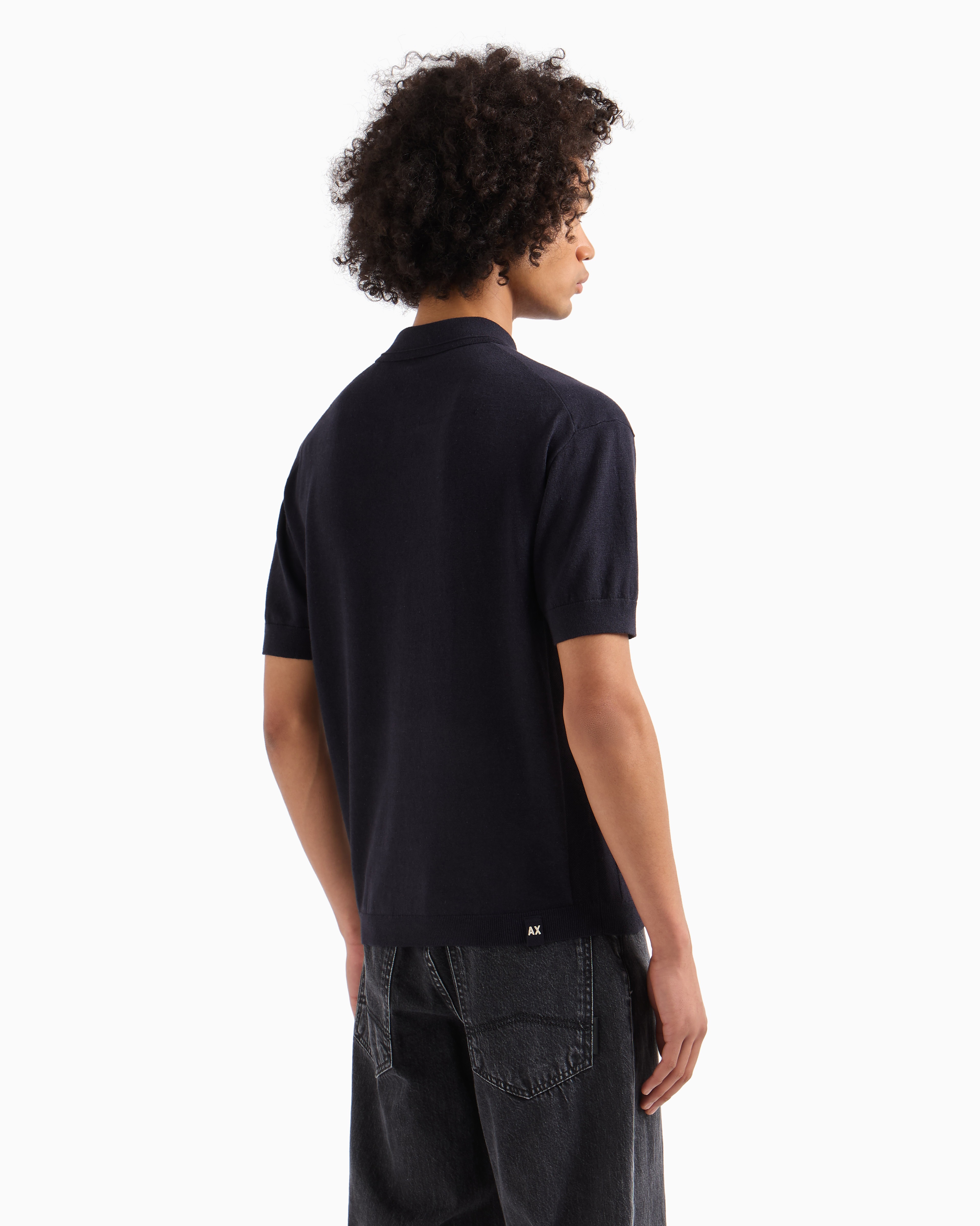 Men's Linen Capsule Blue Polo
