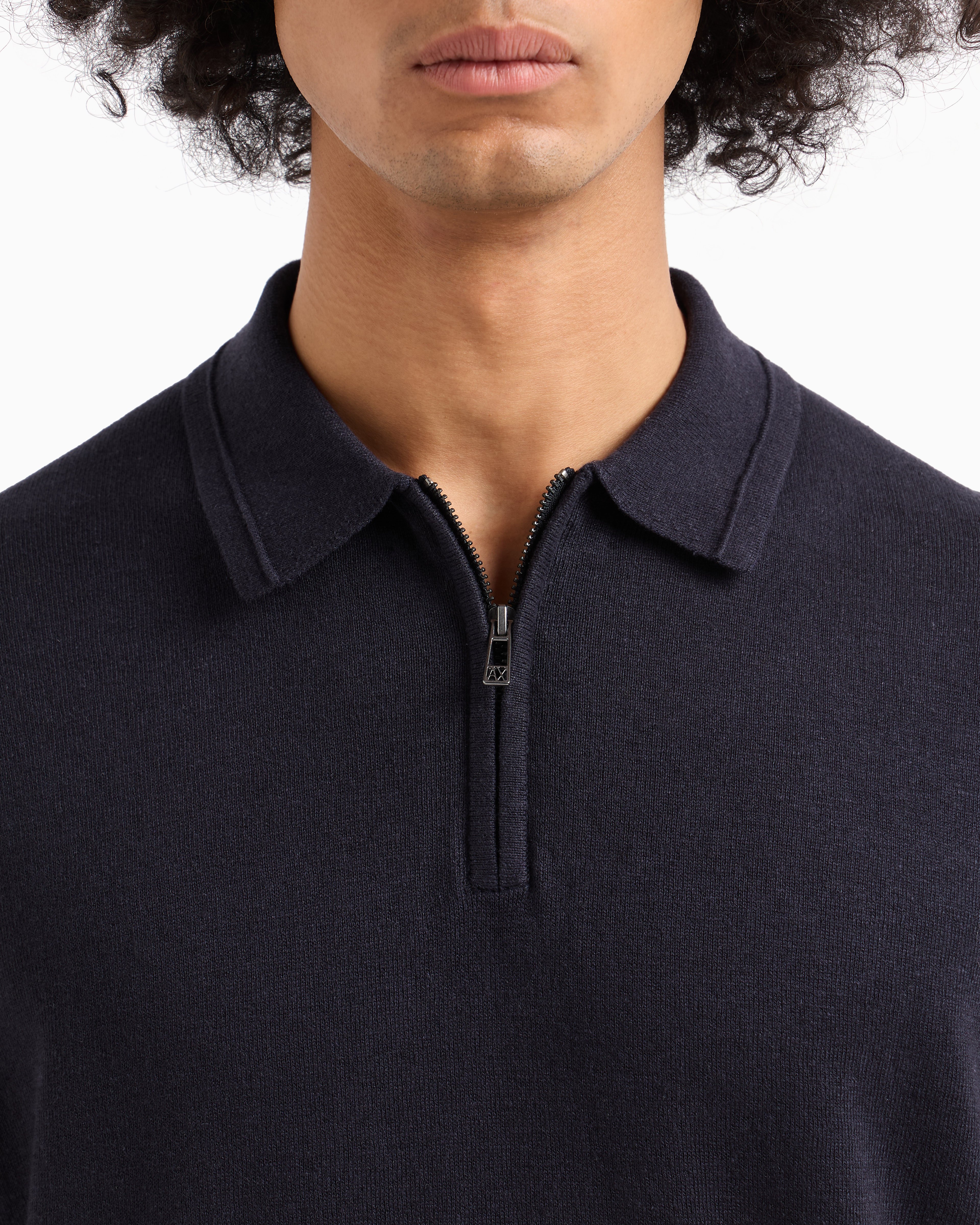 Men's Linen Capsule Blue Polo