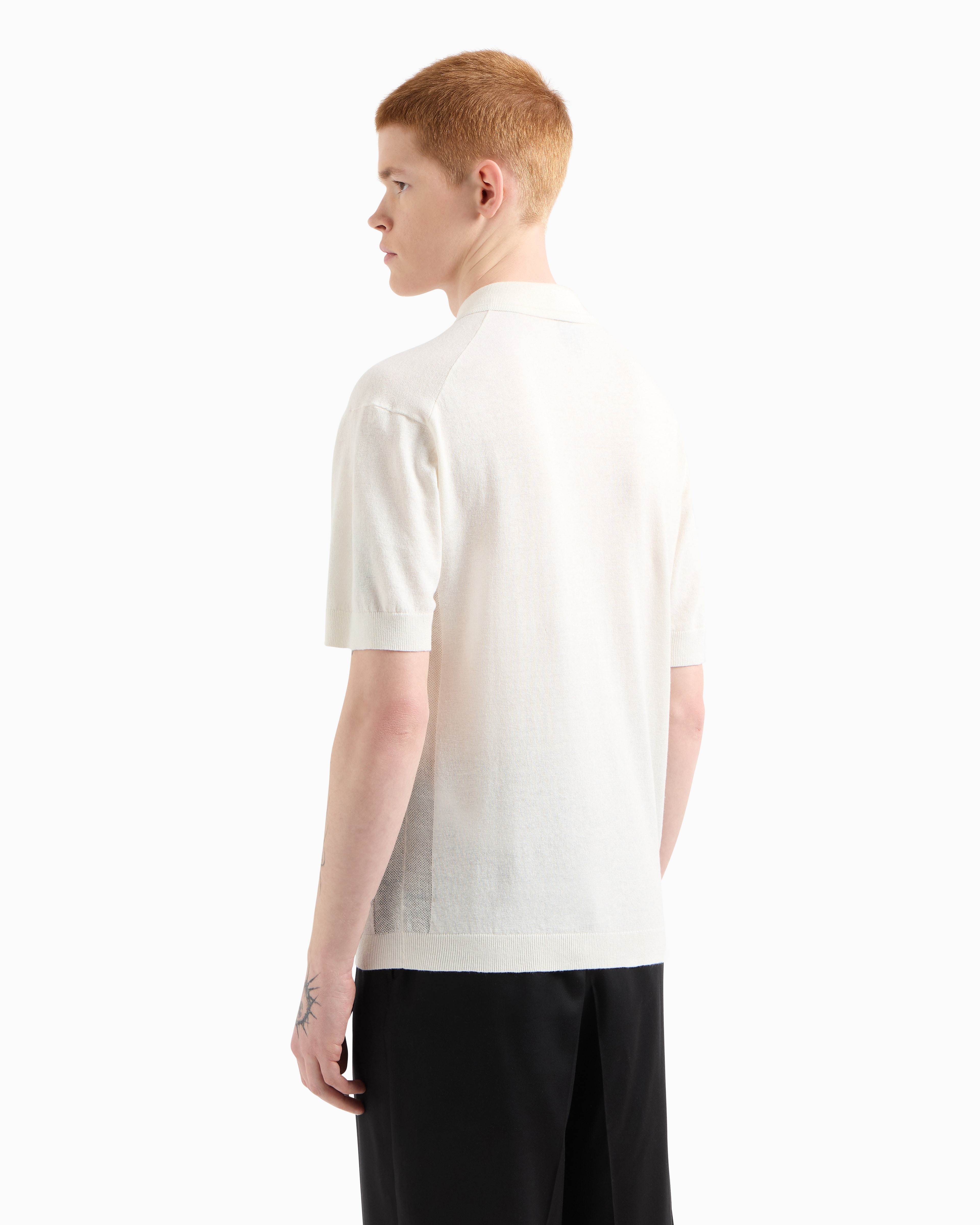Men's Linen Capsule White Polo
