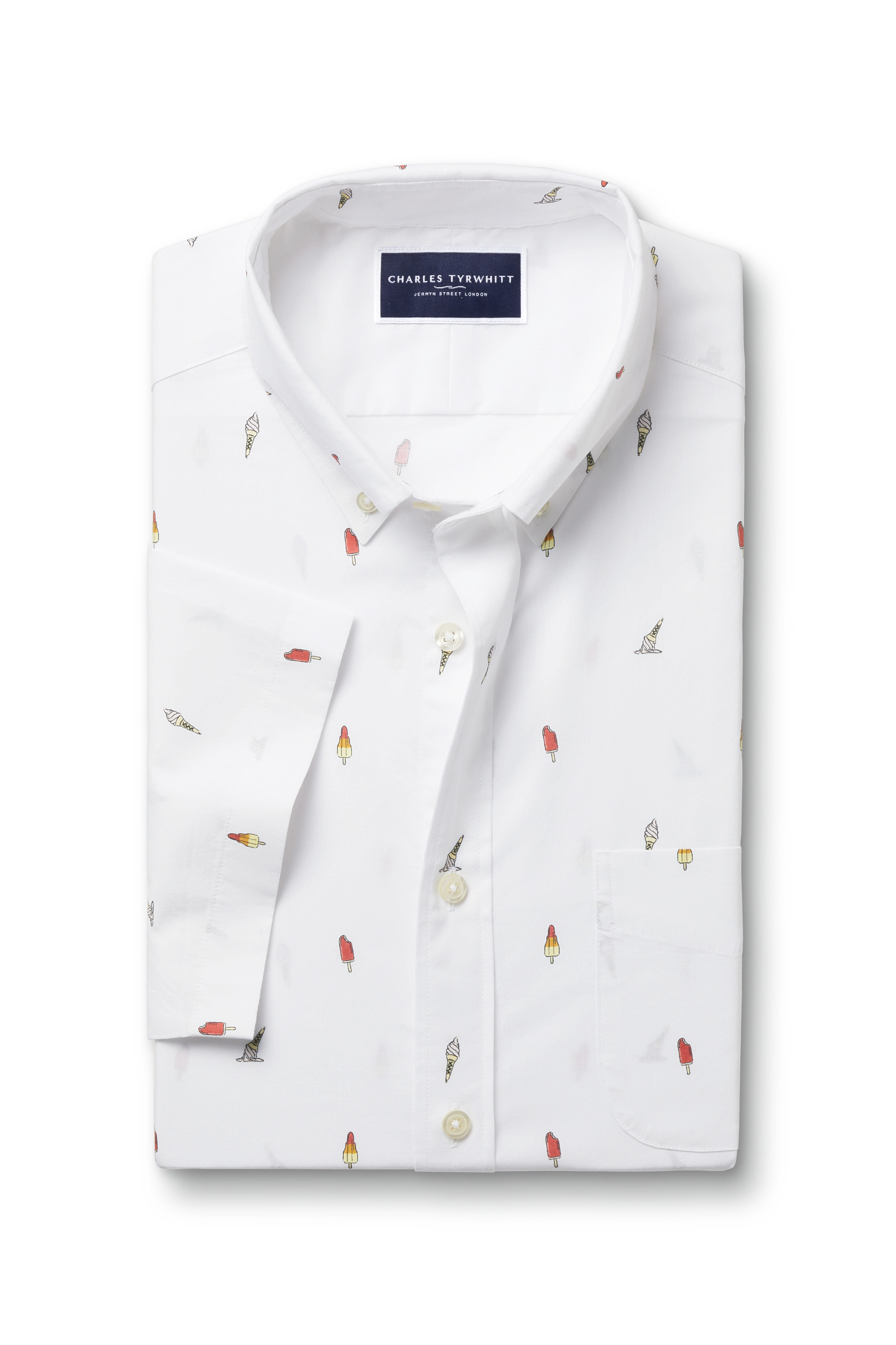 Button-Down Pure Linen Shirt - White