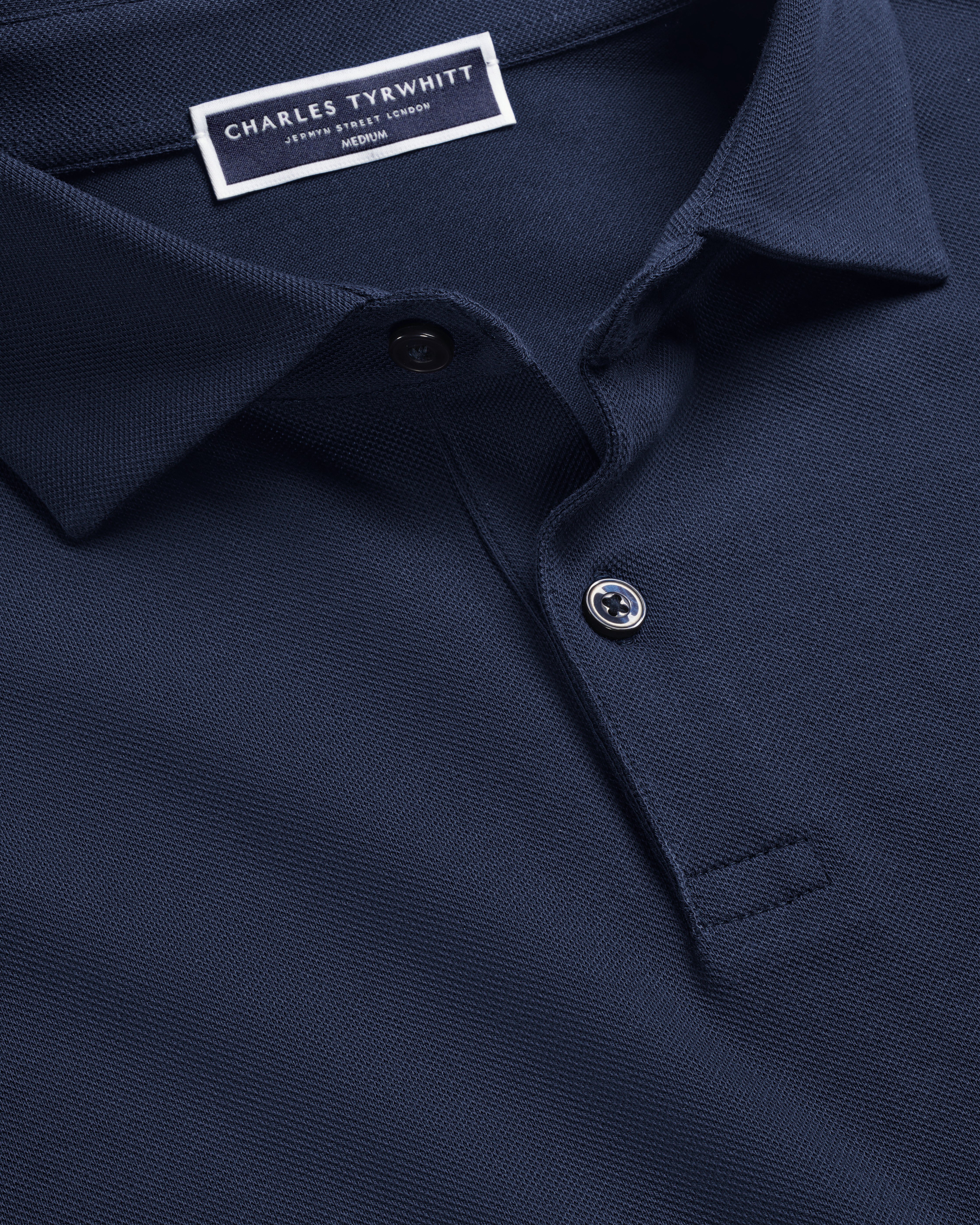 Smart Pique Polo - Navy