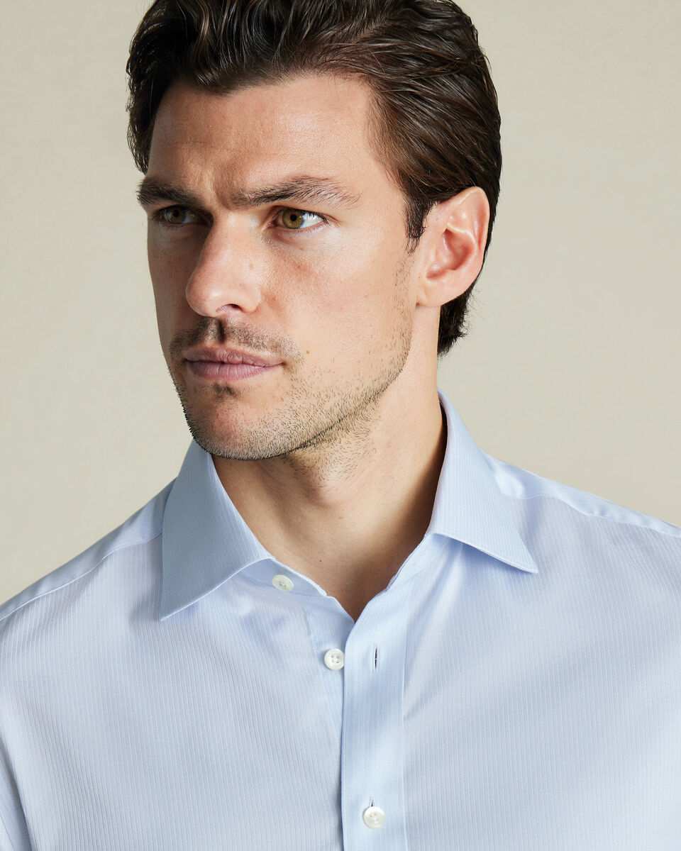 Luxury Stripe Shirt - Ice Blue