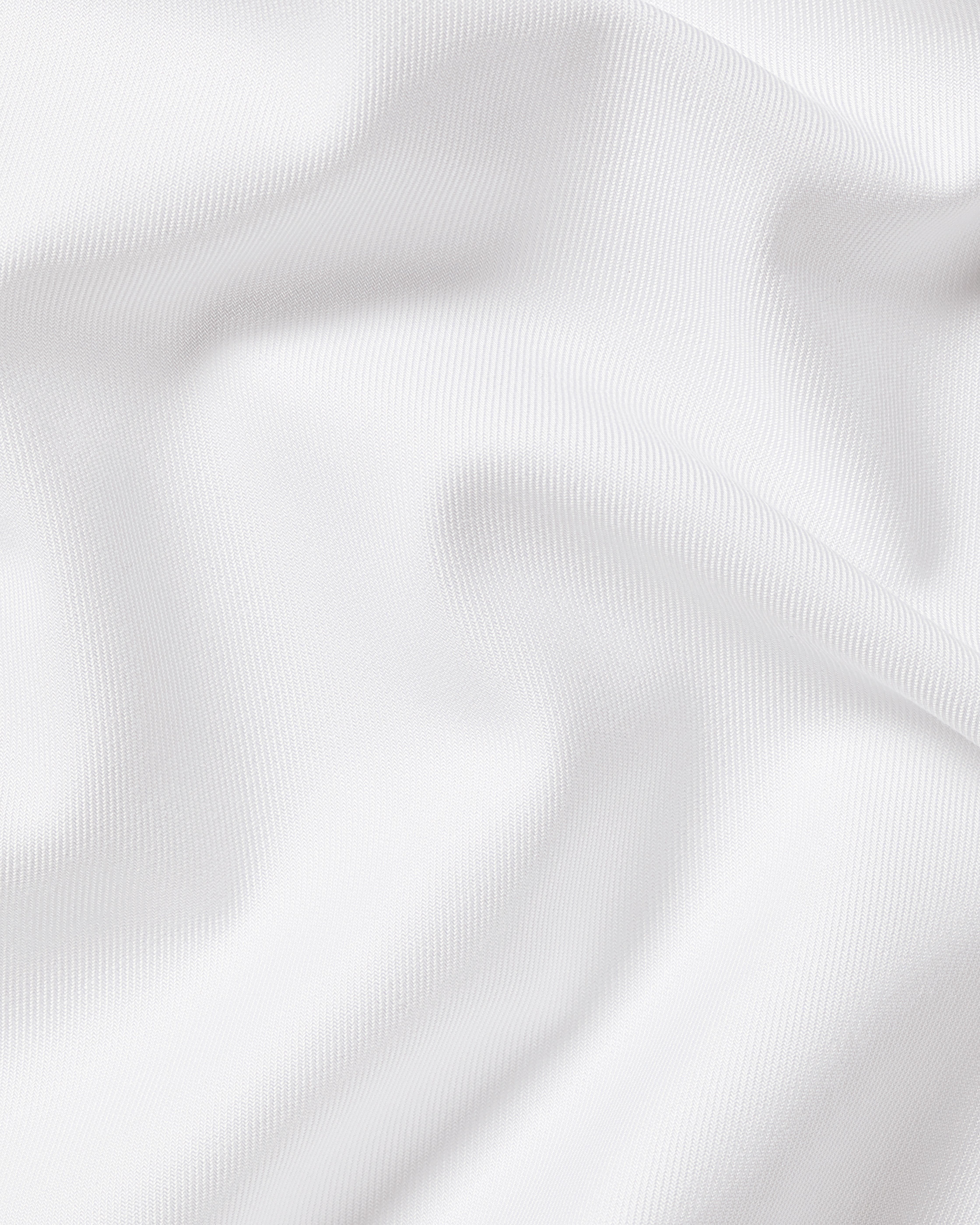Non-Iron Stretch Printed Trim Shirt - White