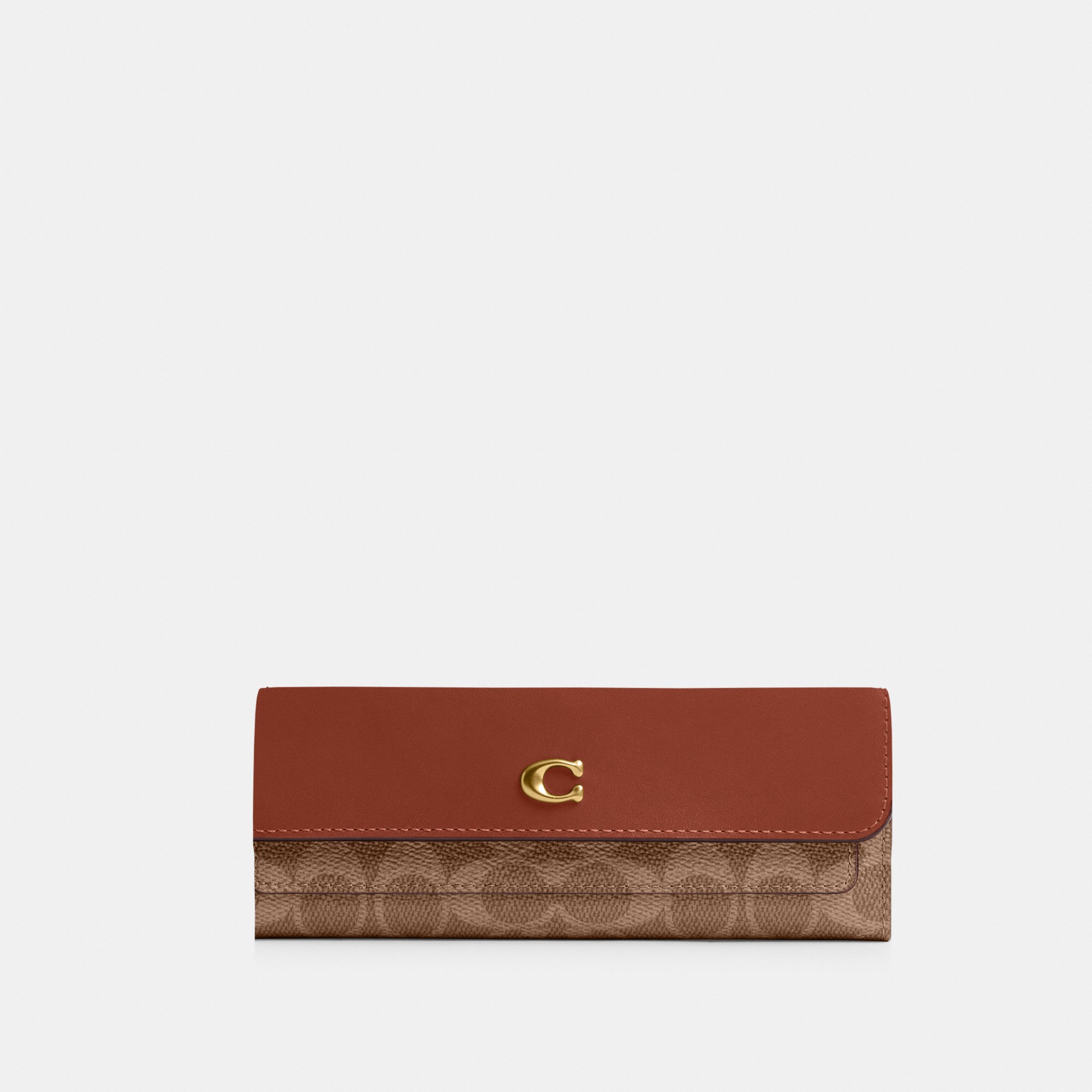 Mila Long Flap Wallet In Signature Canvas