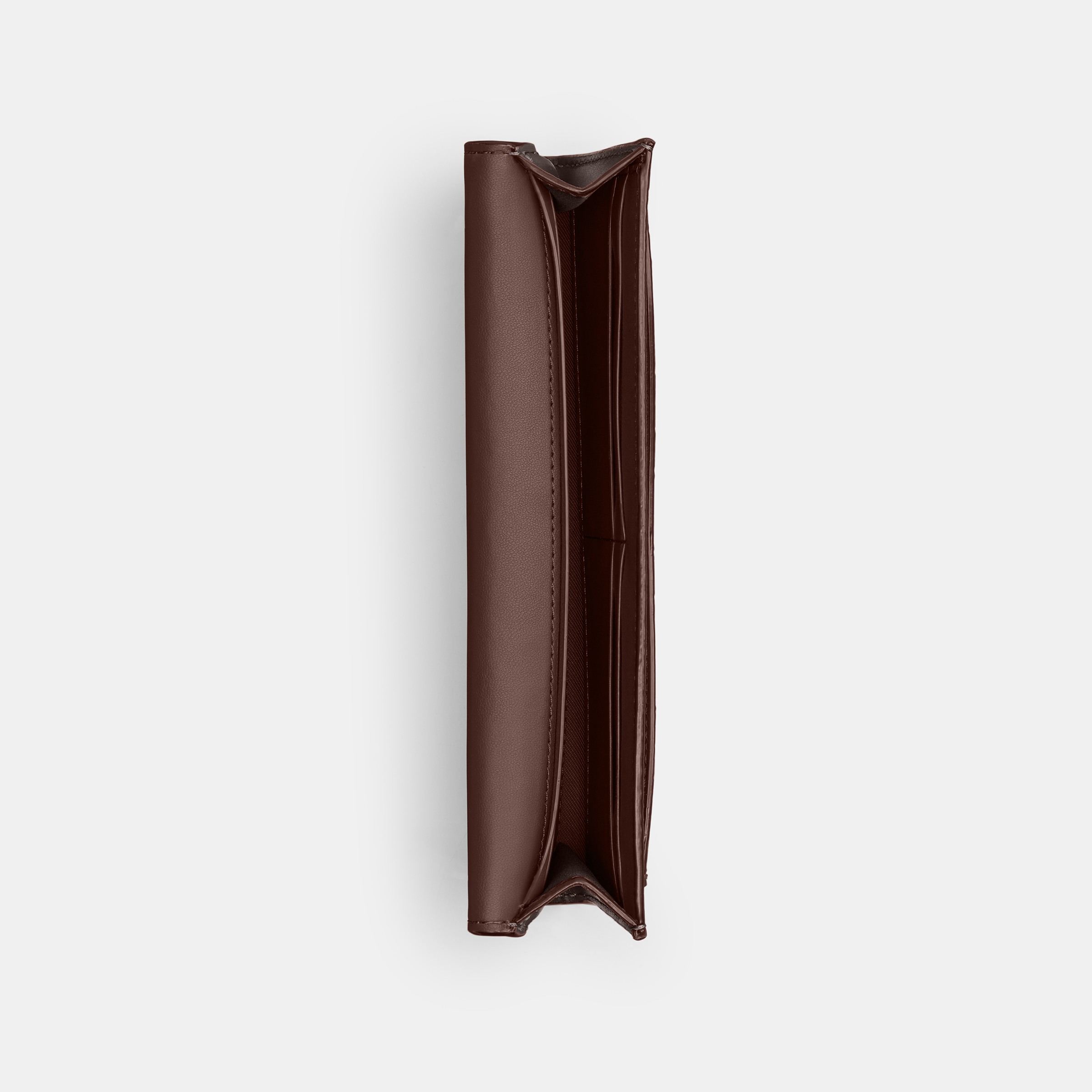 Coated Canvas Signature Mila Long Flap Wallet