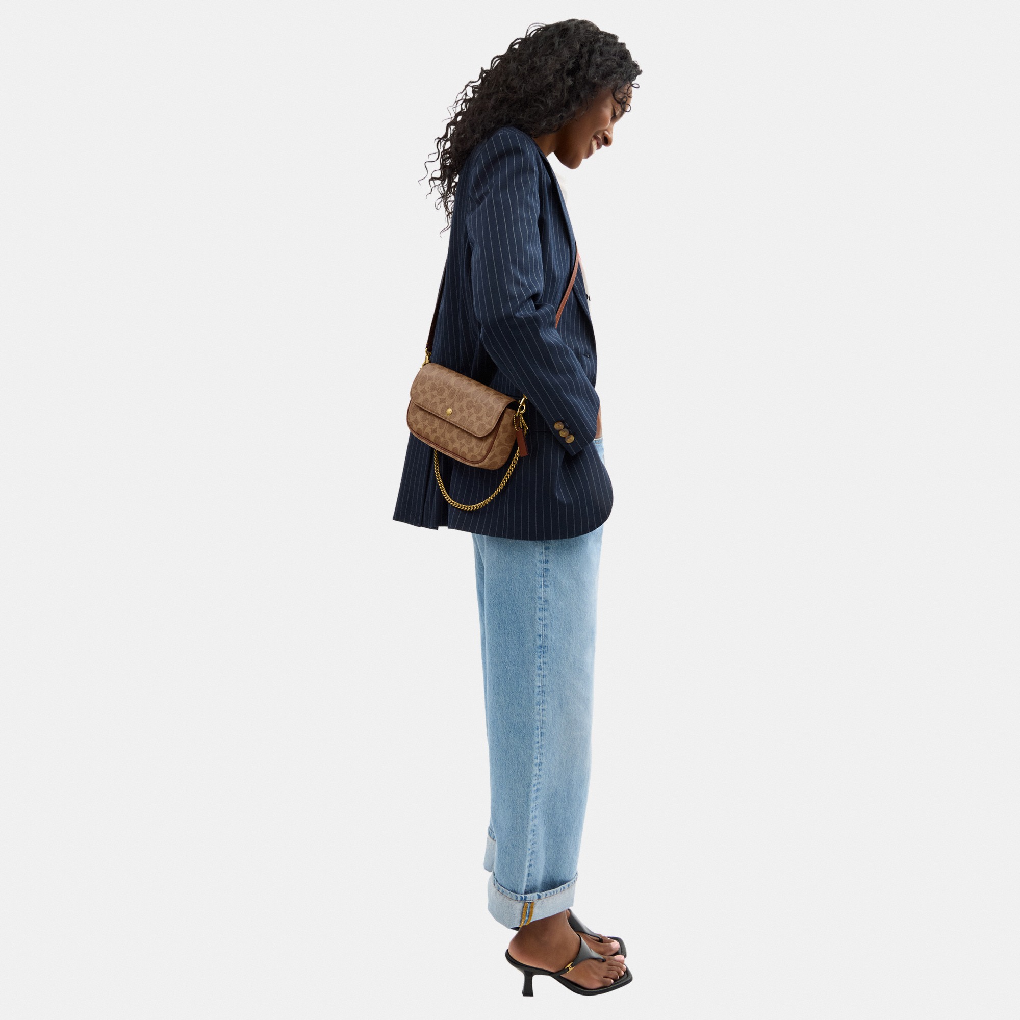 Brook Flap Chain Bag In Signature Canvas