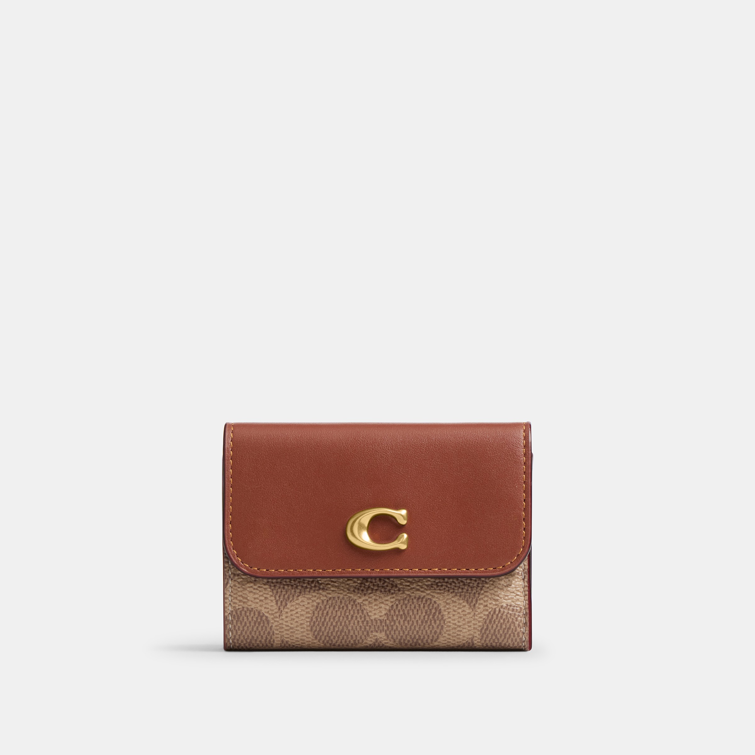 Coated Canvas Signature Essential Card Holder Wallet