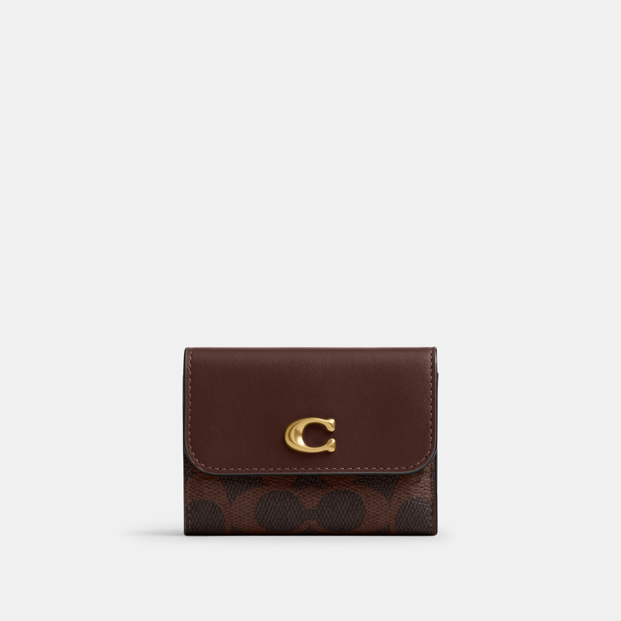 Coated Canvas Signature Essential Card Holder Wallet