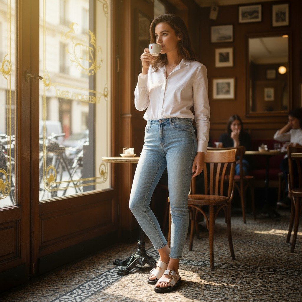 Arch-In Bone Action Leather Flats