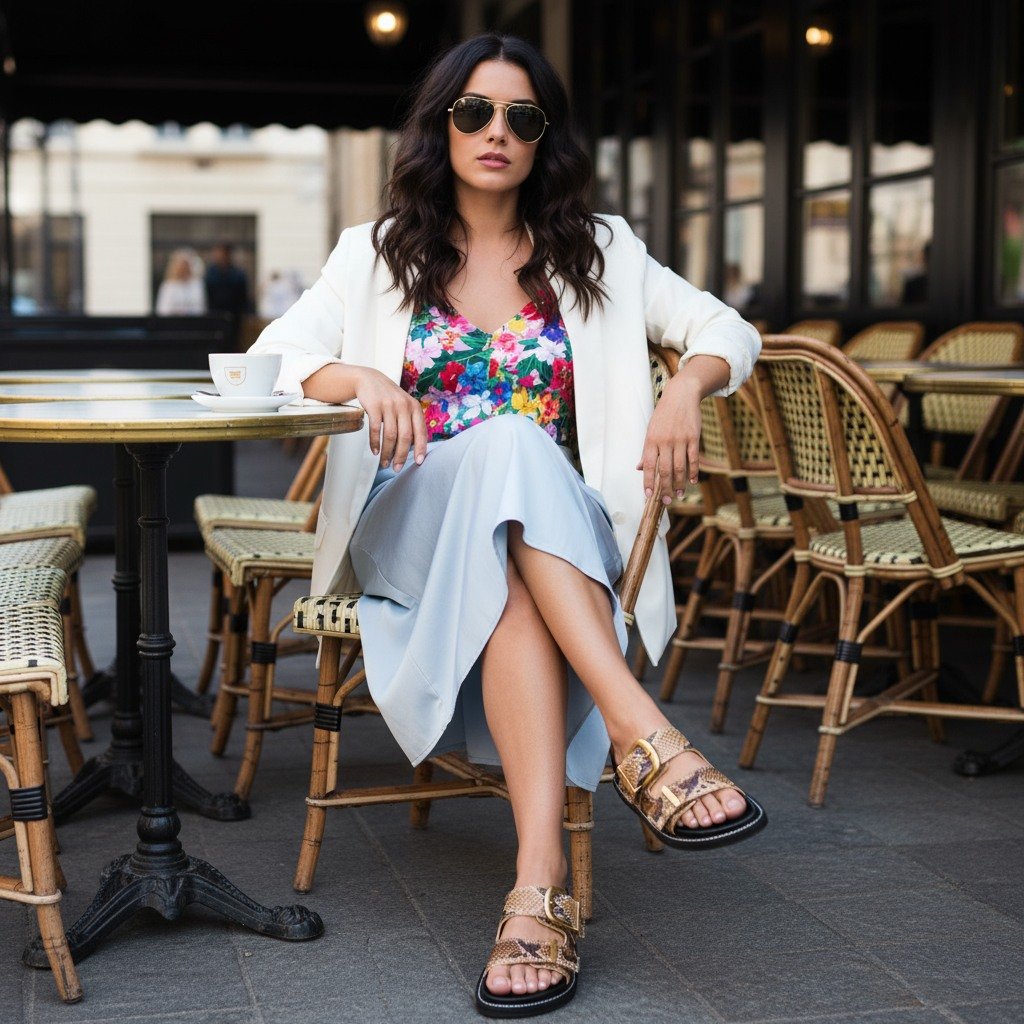 Arch-In Brown Snake Flats