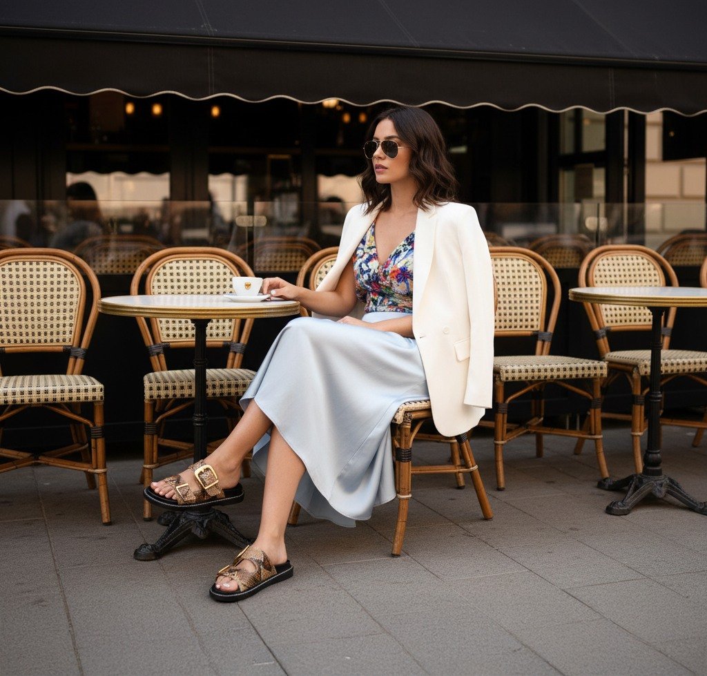 Arch-In Brown Snake Flats