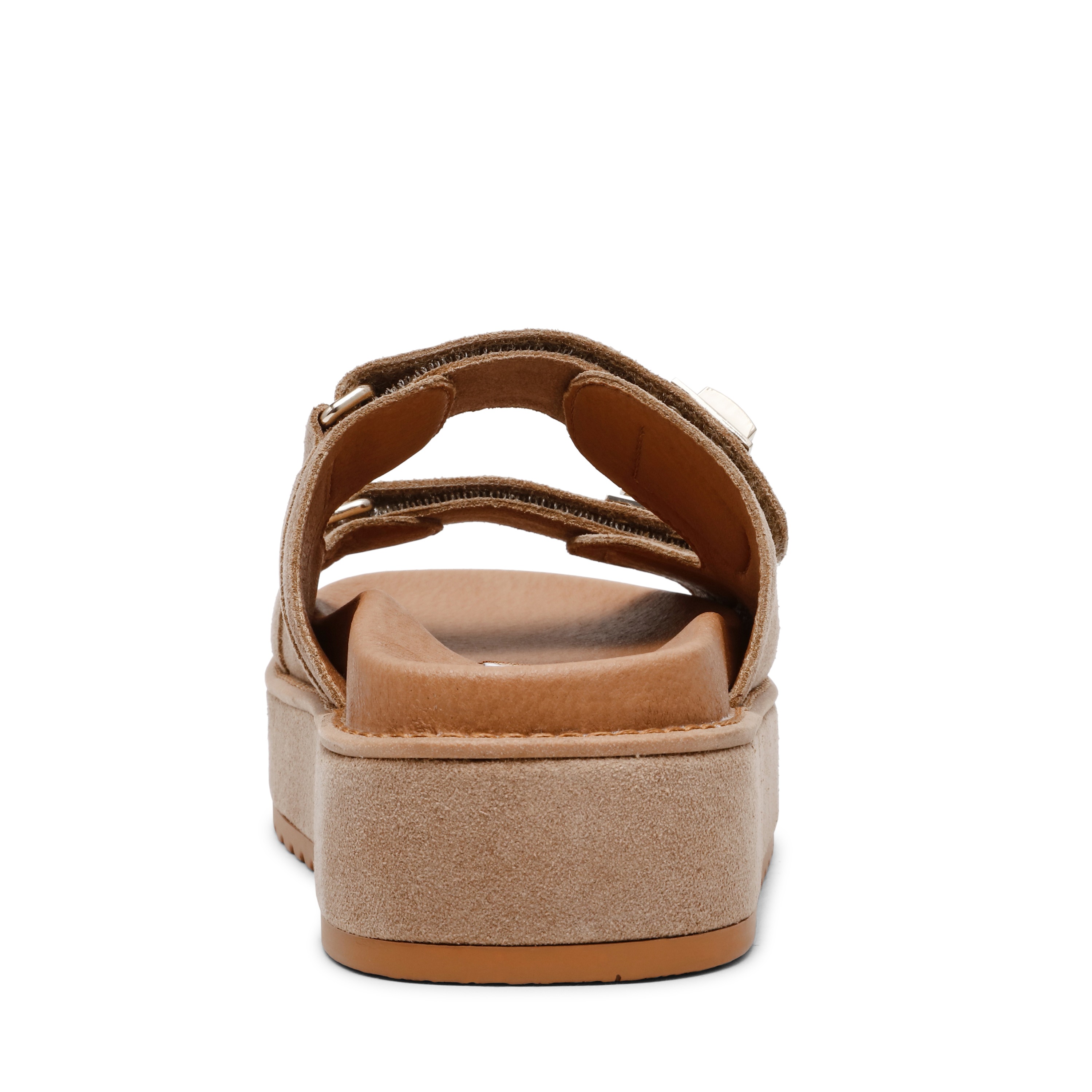 Bigschmona-In Taupe Suede Wedges