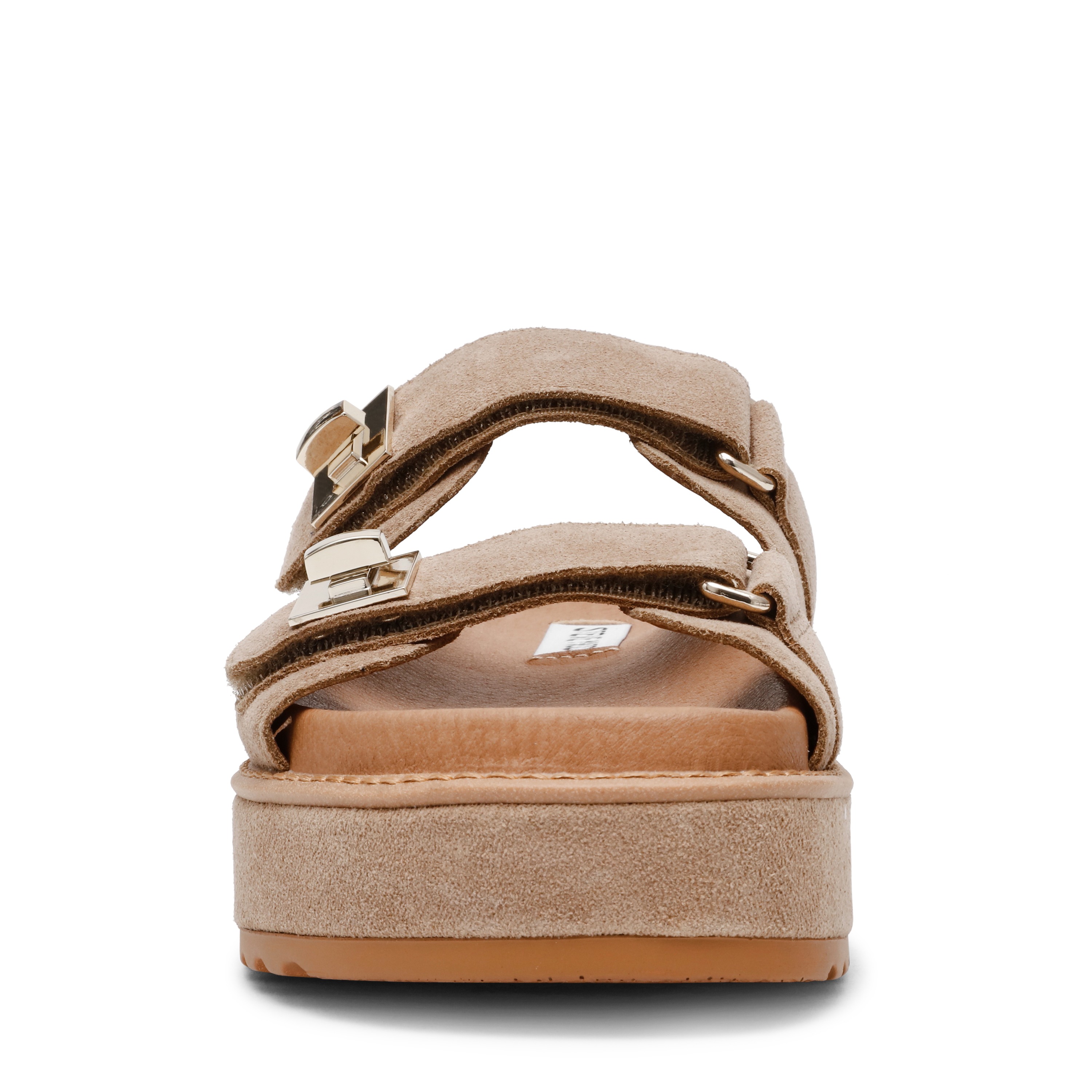 Bigschmona-In Taupe Suede Wedges
