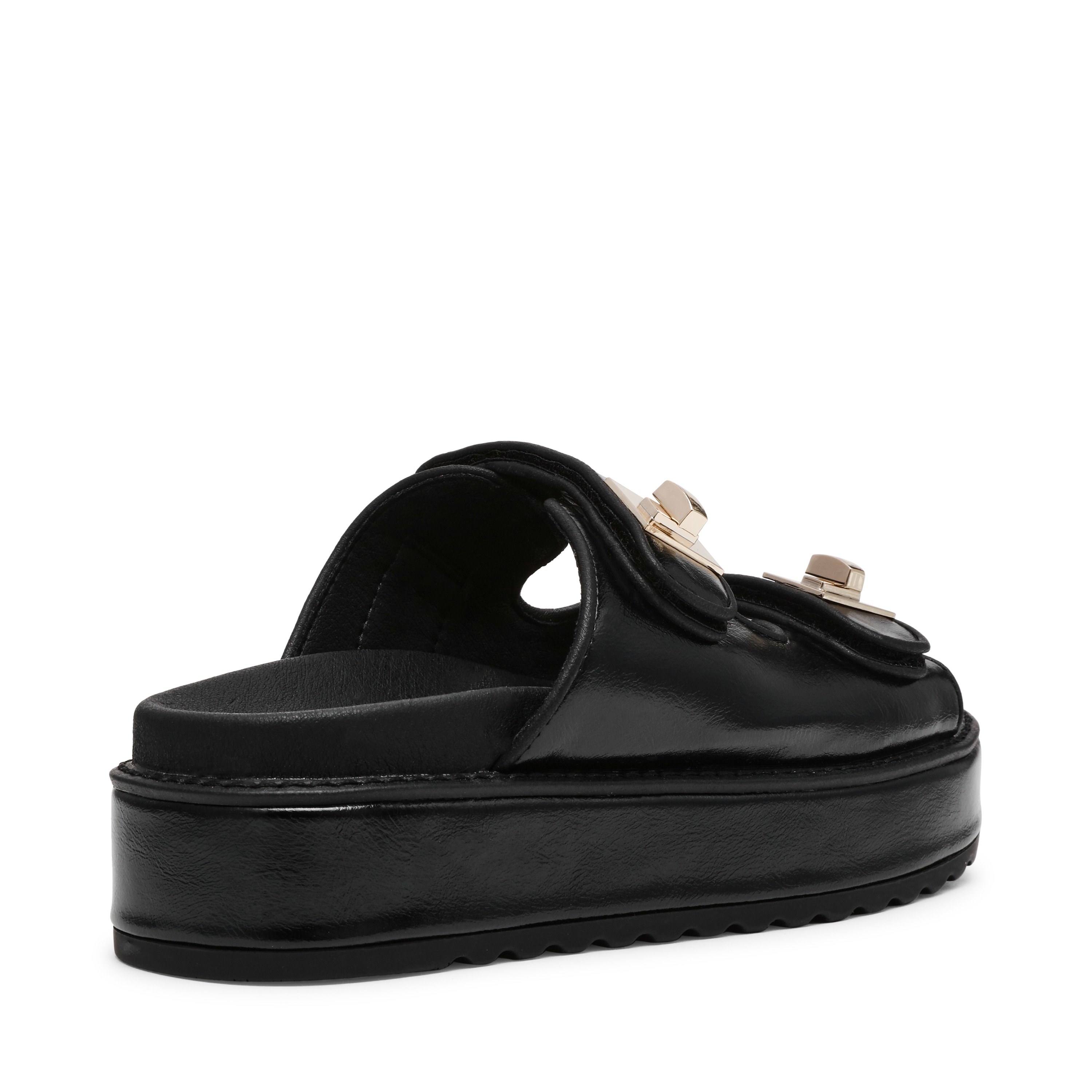 Bigschmona-In Black Suede Wedges