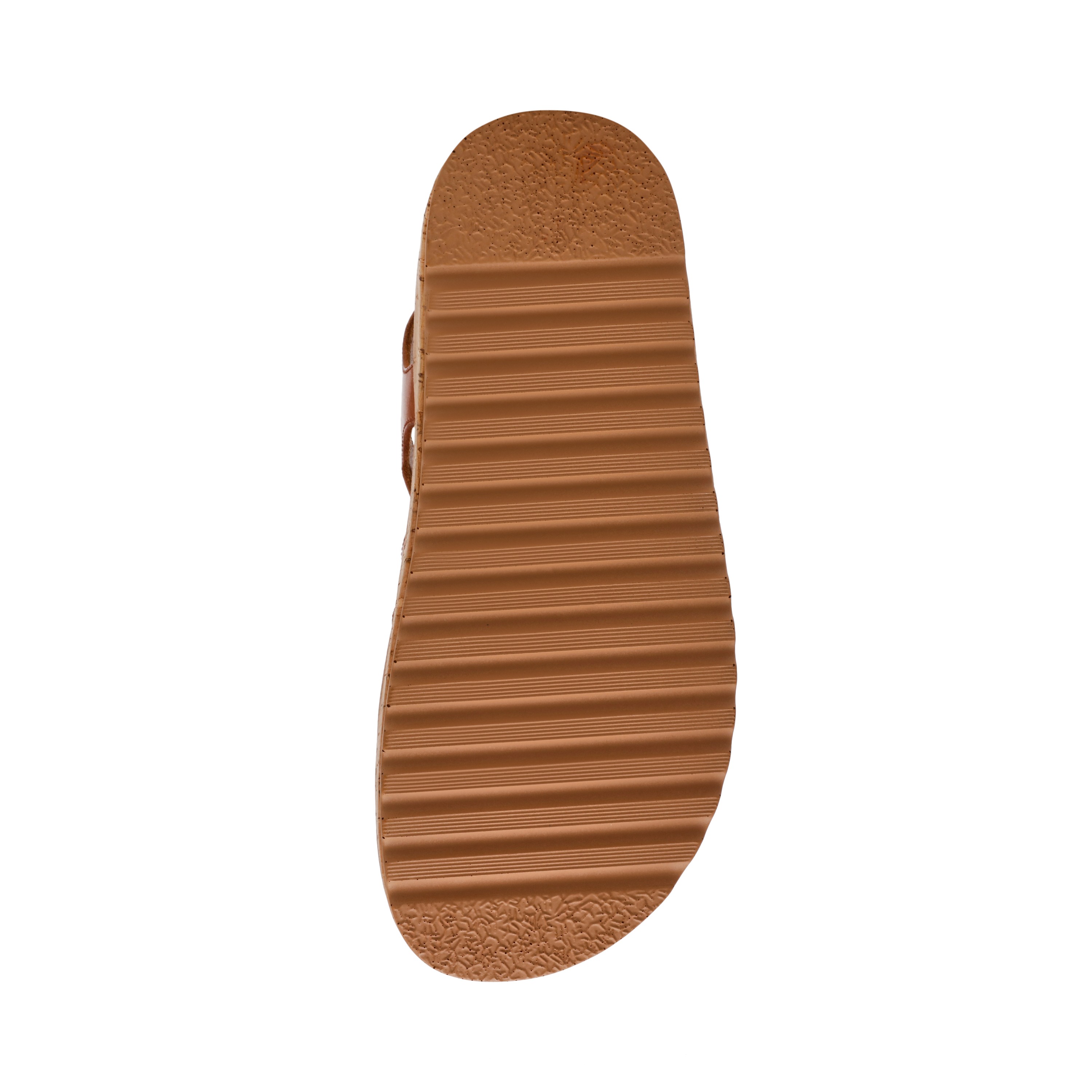 Busybee-In Cognac Leather Wedges