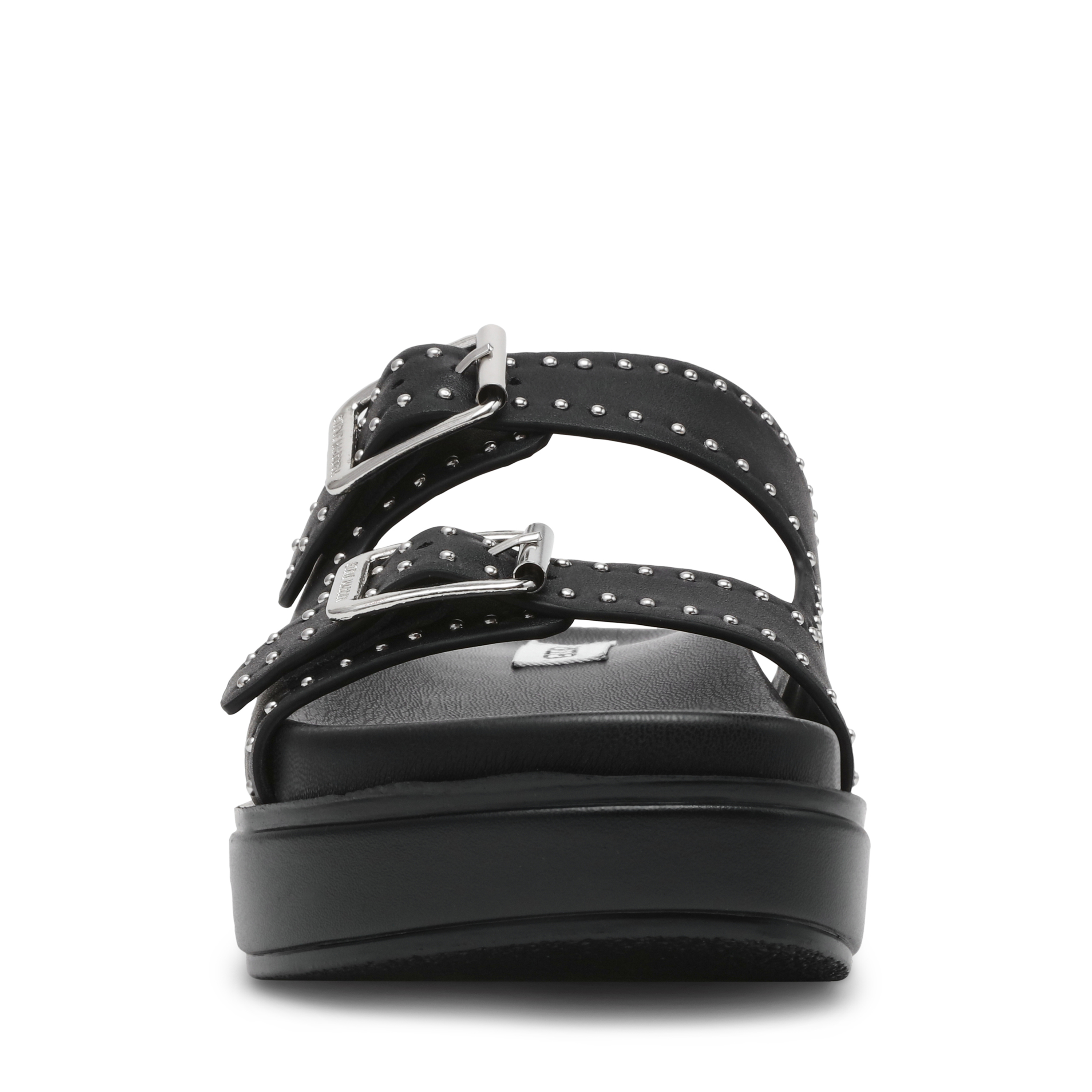 Freelance-In Black Action Leather Flats