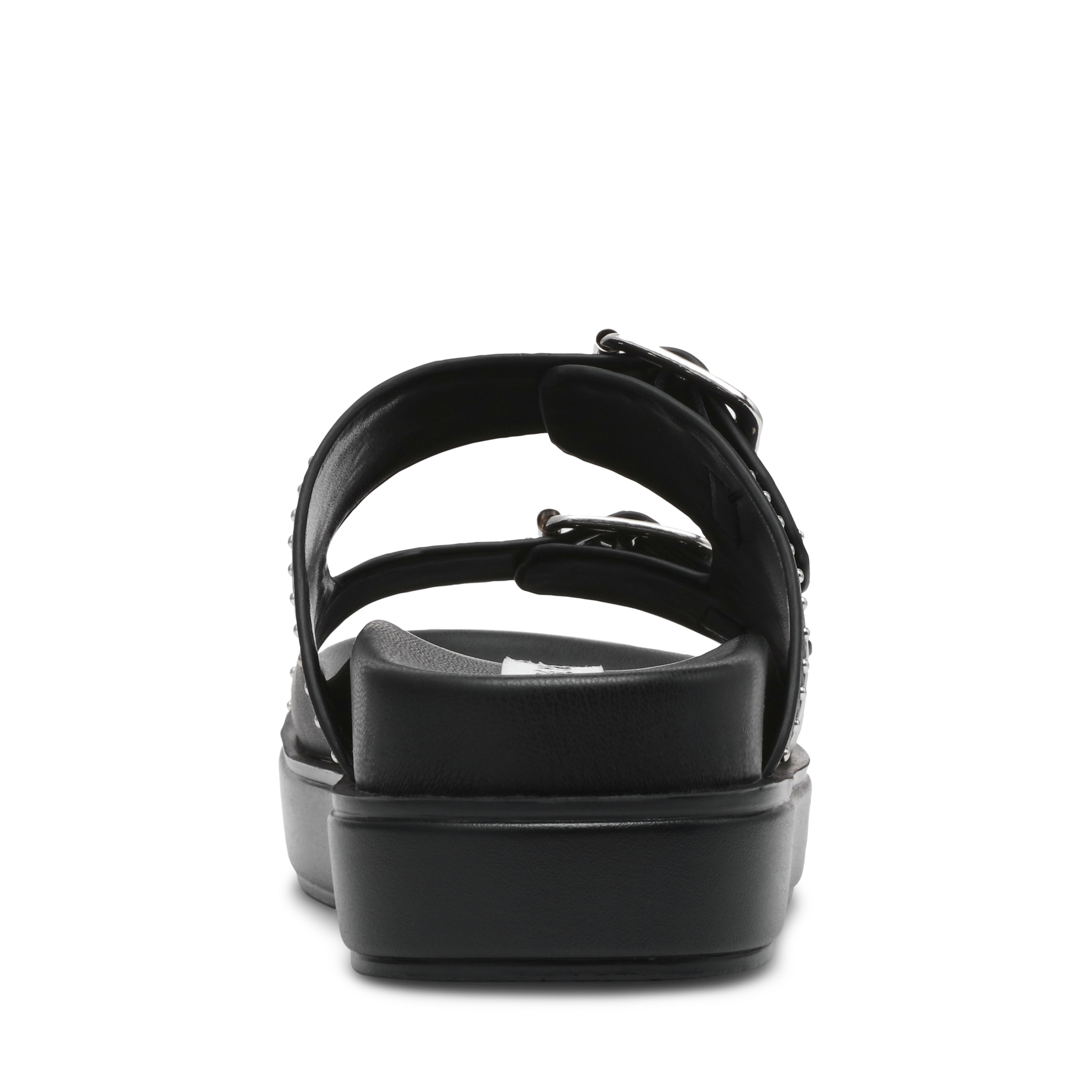 Freelance-In Black Action Leather Flats