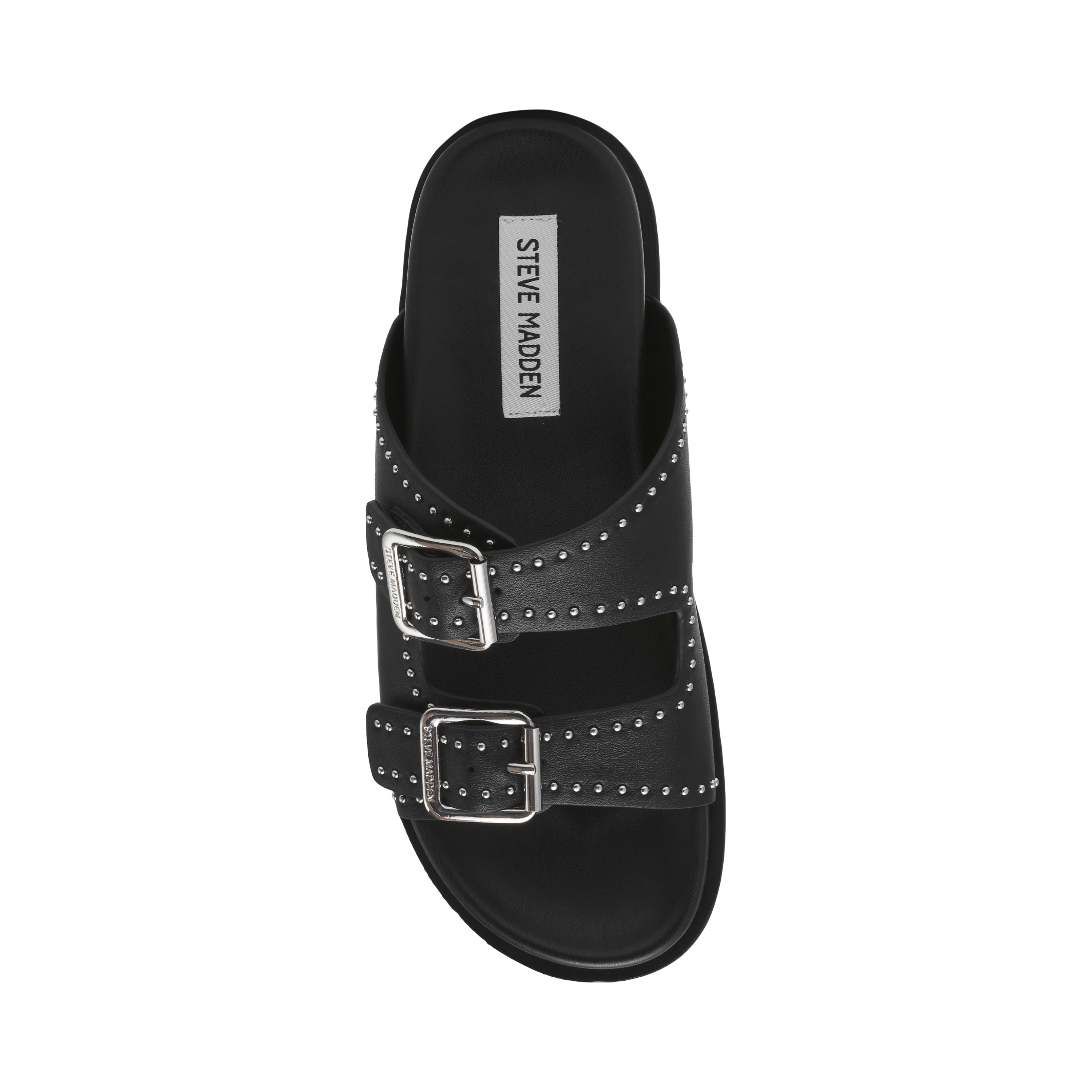 Freelance-In Black Action Leather Flats