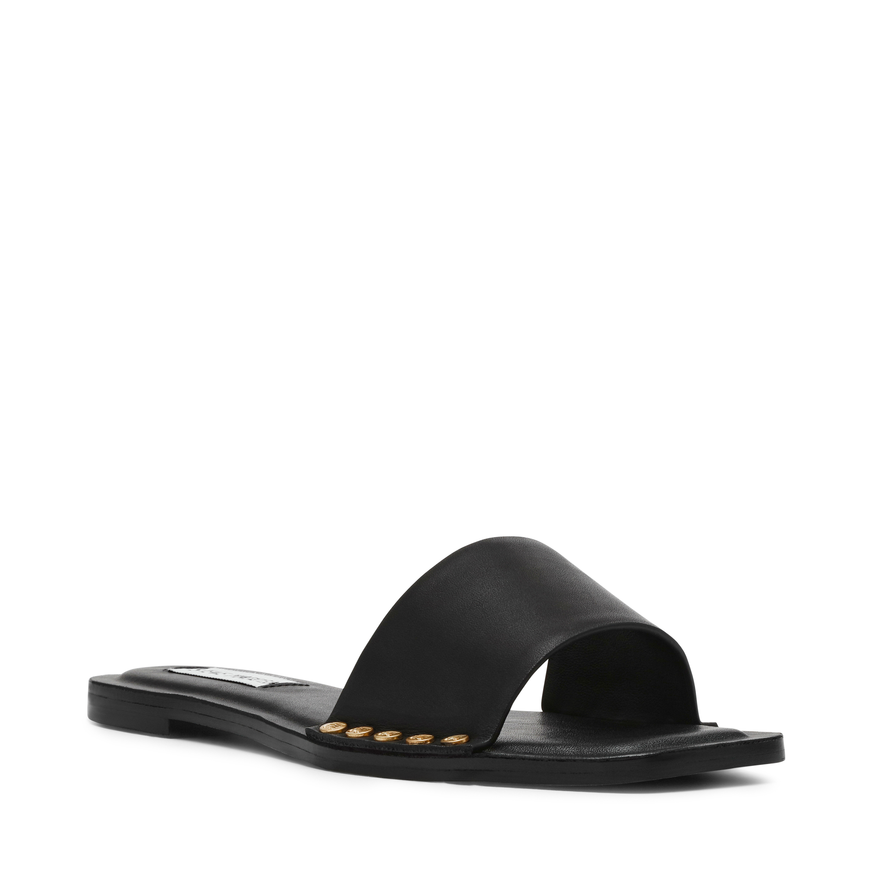Kapitol-In Black Leather Flats