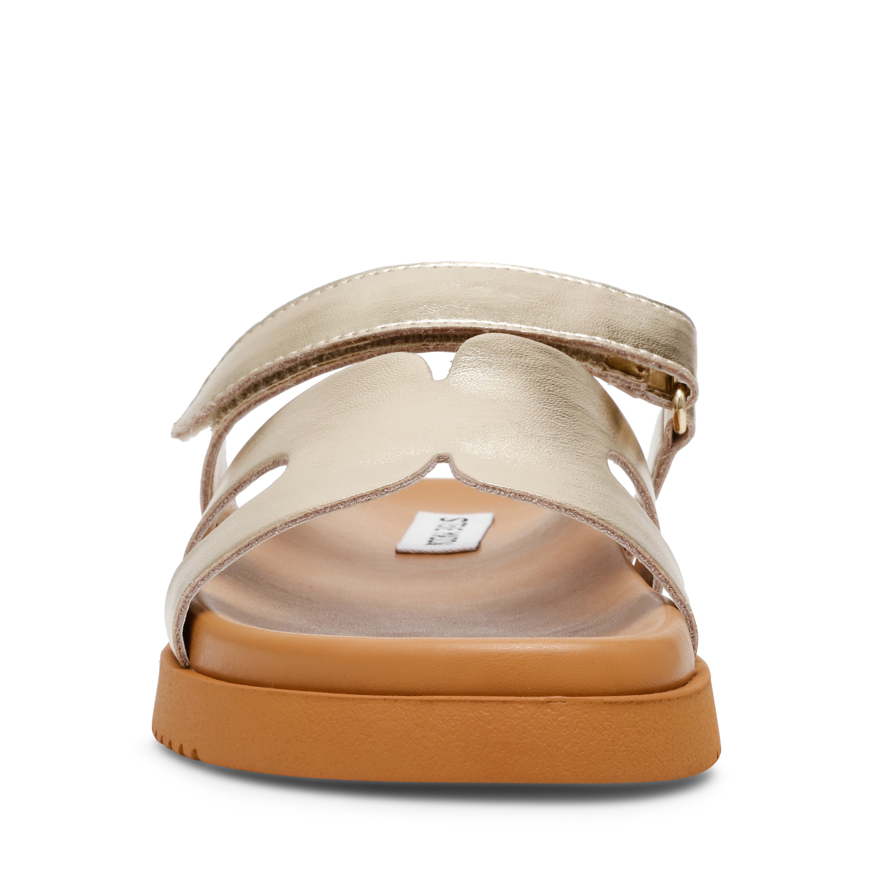 MISSILE-IN Gold Leather Flats