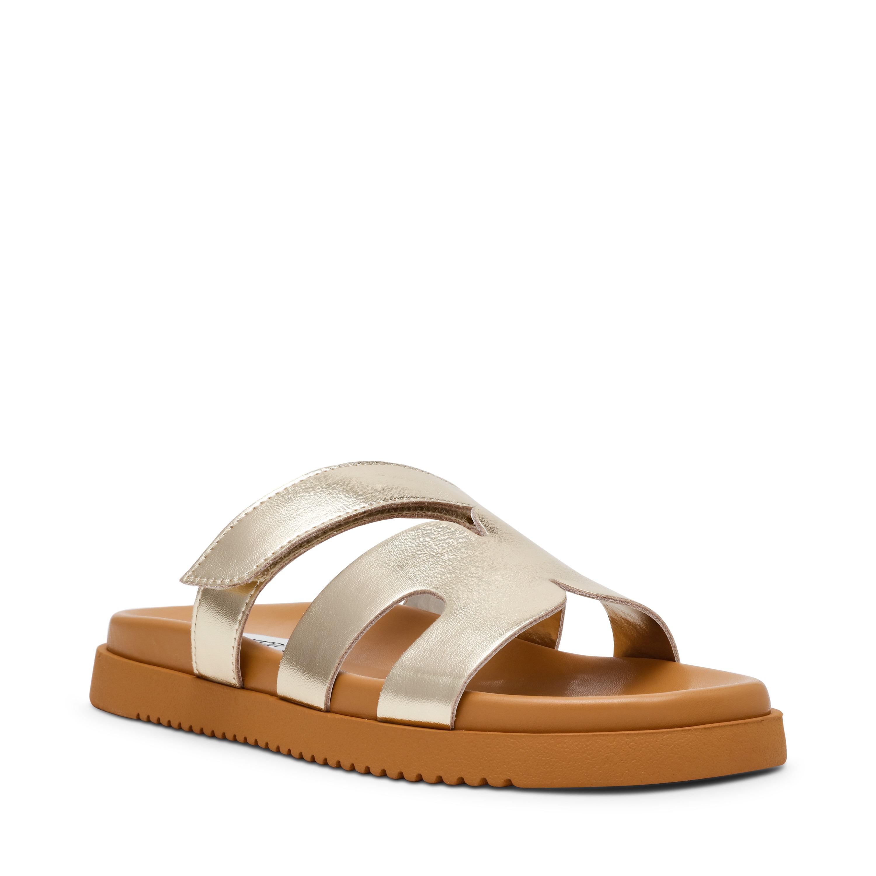 MISSILE-IN Gold Leather Flats