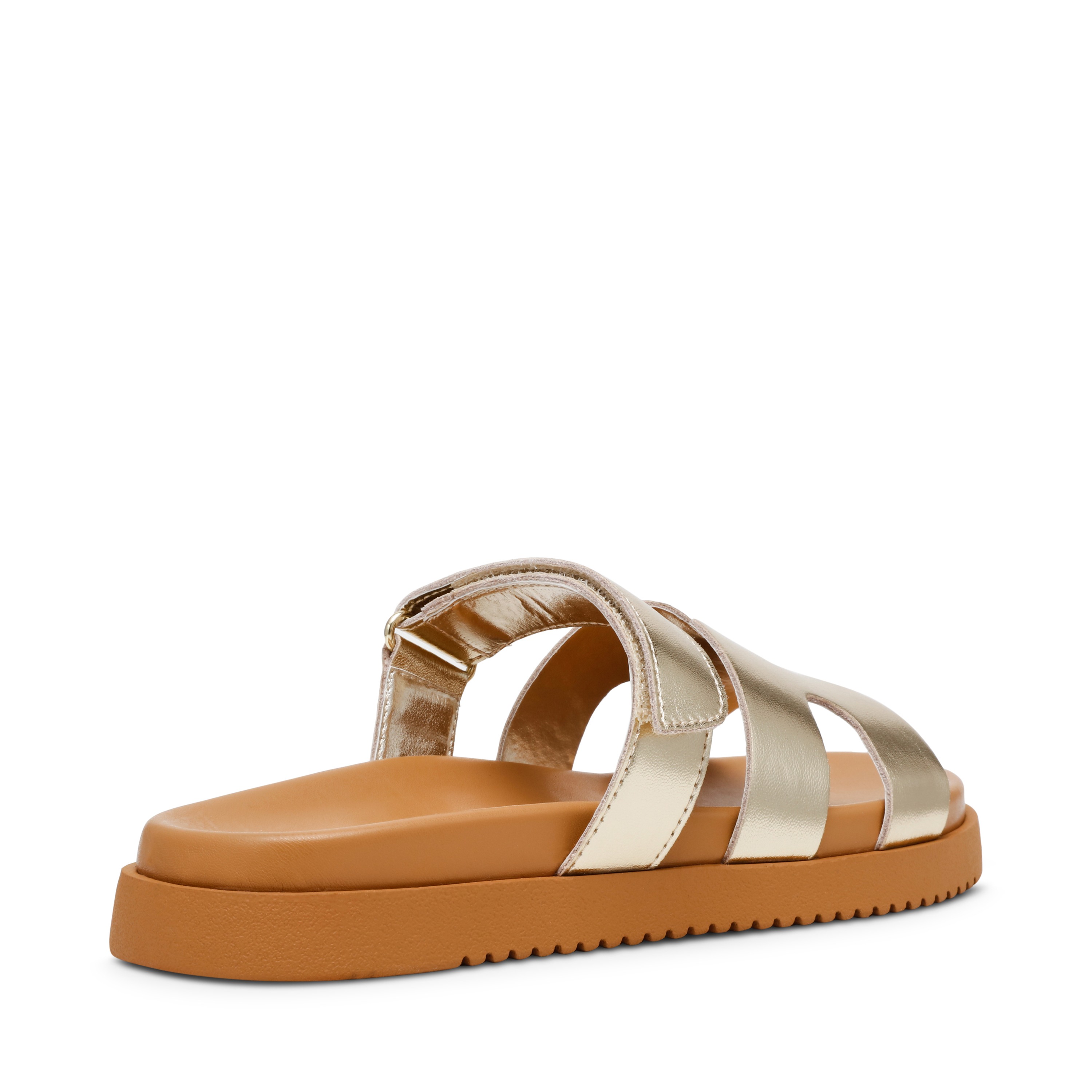 MISSILE-IN Gold Leather Flats