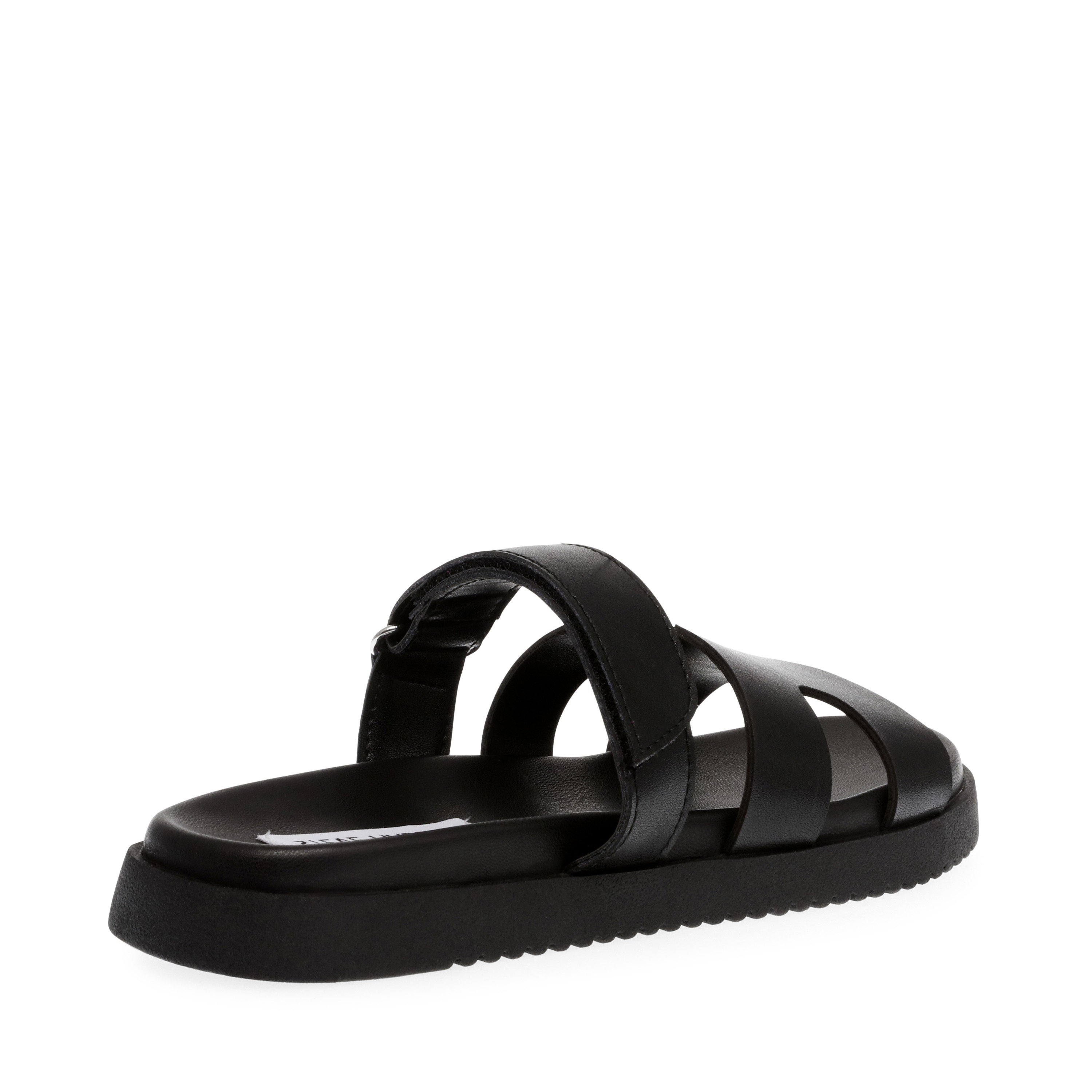 Missile-In Black Action Leather Flats