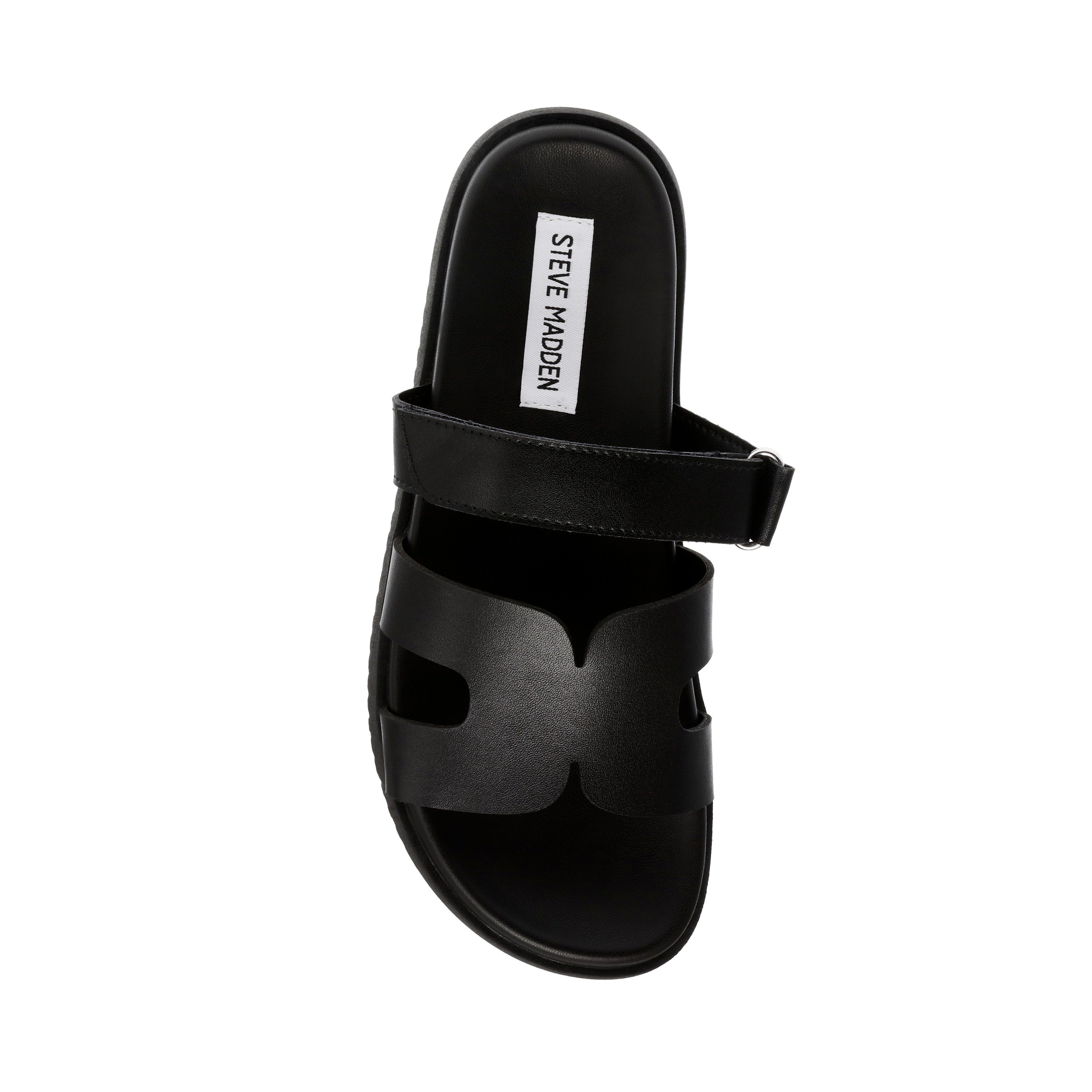 Missile-In Black Action Leather Flats