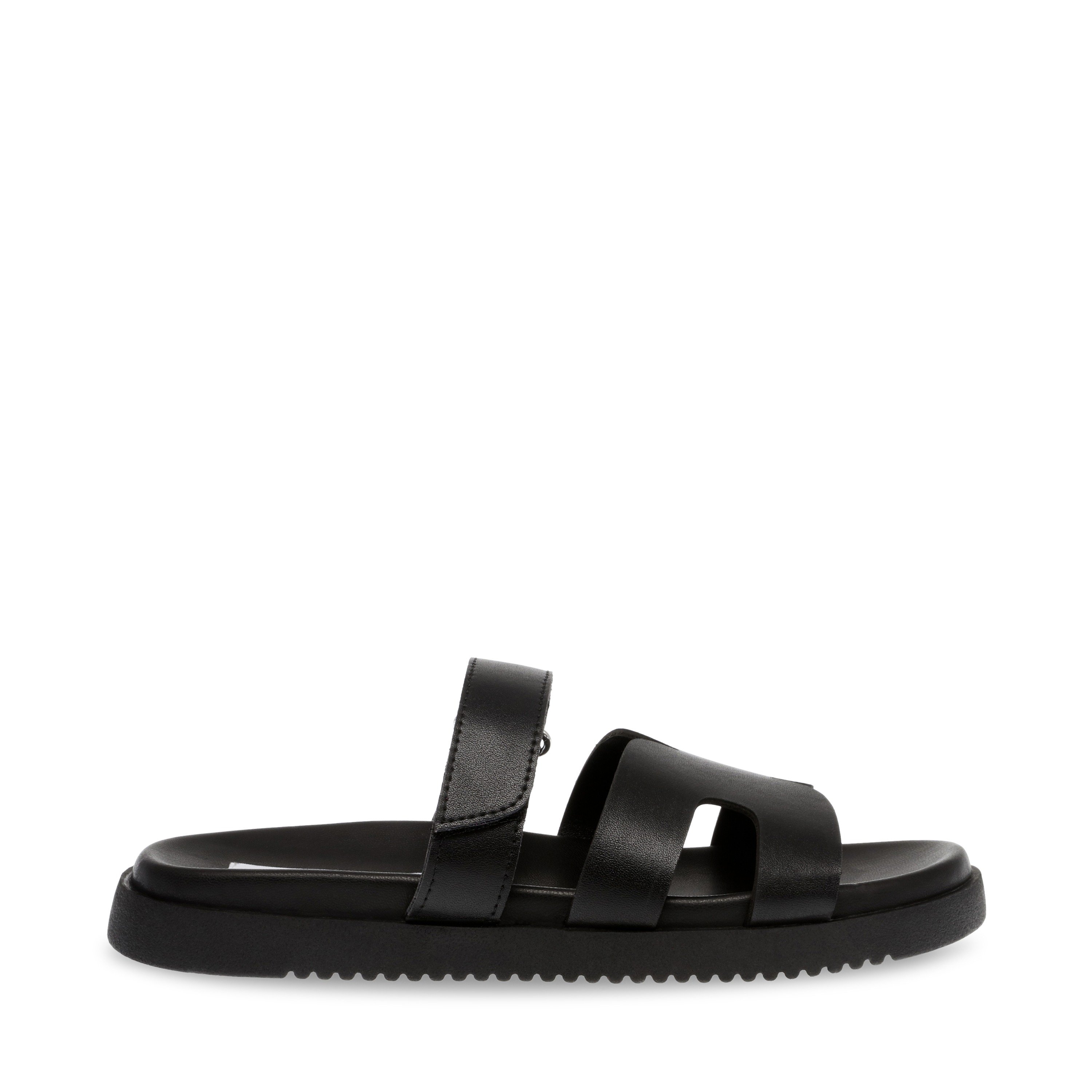 Missile-In Black Action Leather Flats