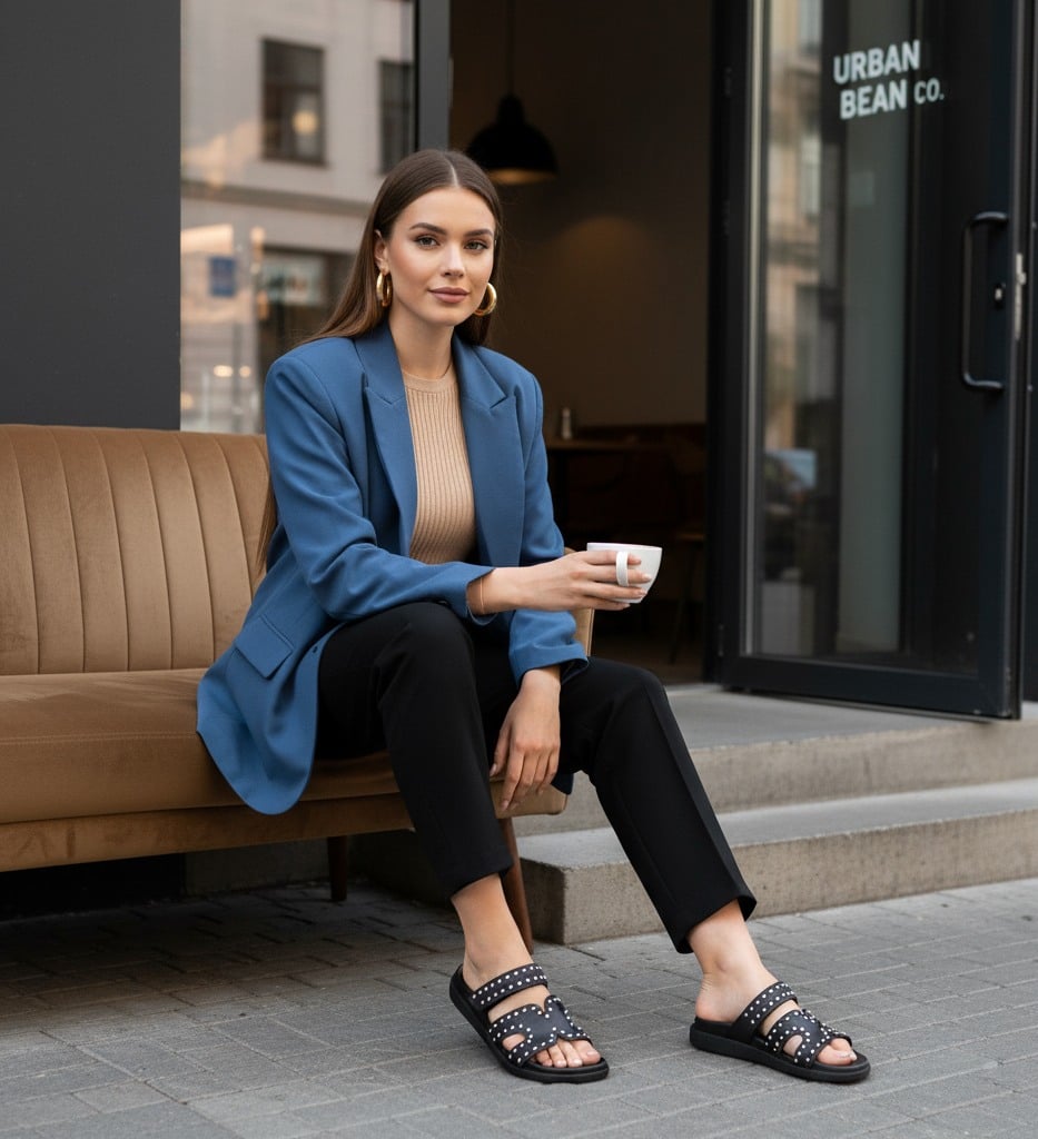 MISSILE-S-IN Black W/Stud Flats