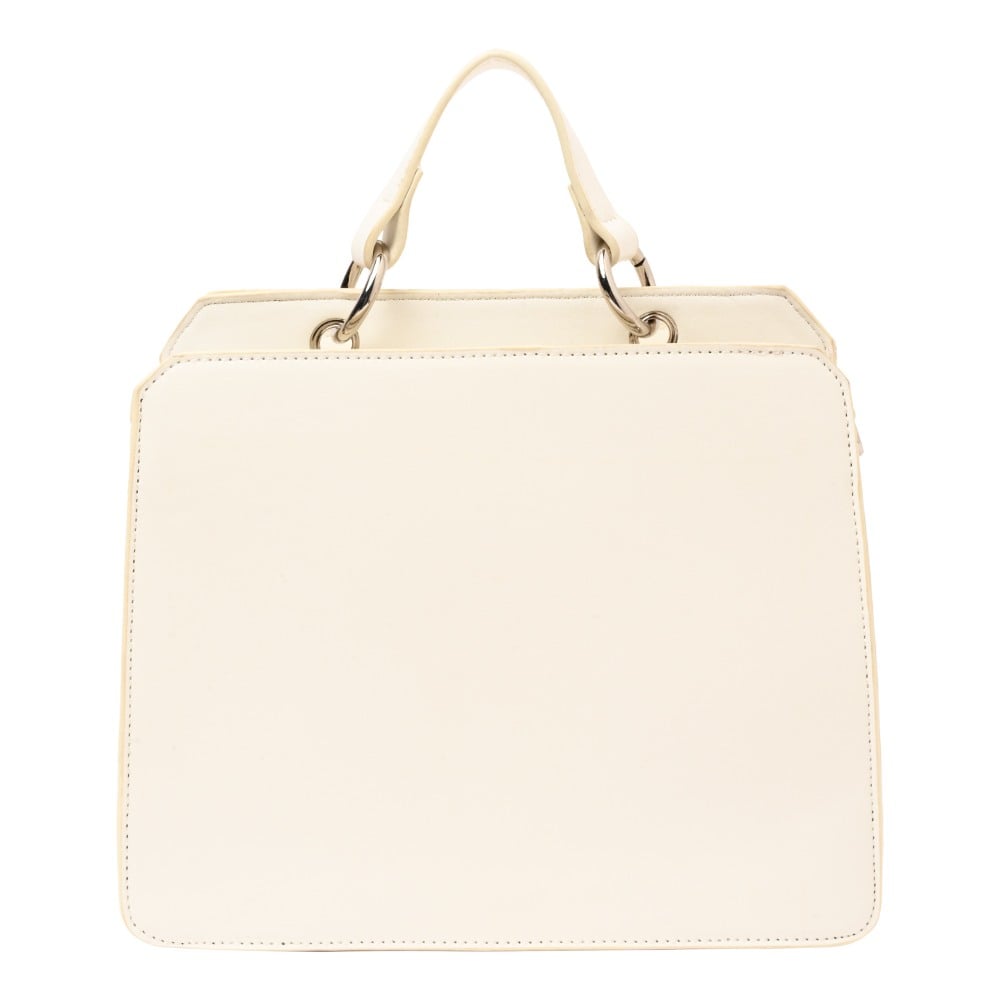 Bevelinn Floral Applique Vanilla Satchel