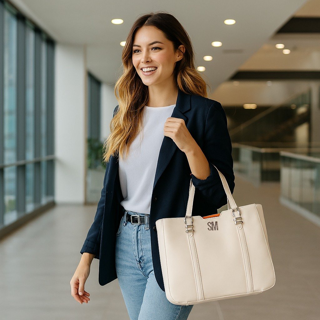 Bdusk Solid Vanilla Tote