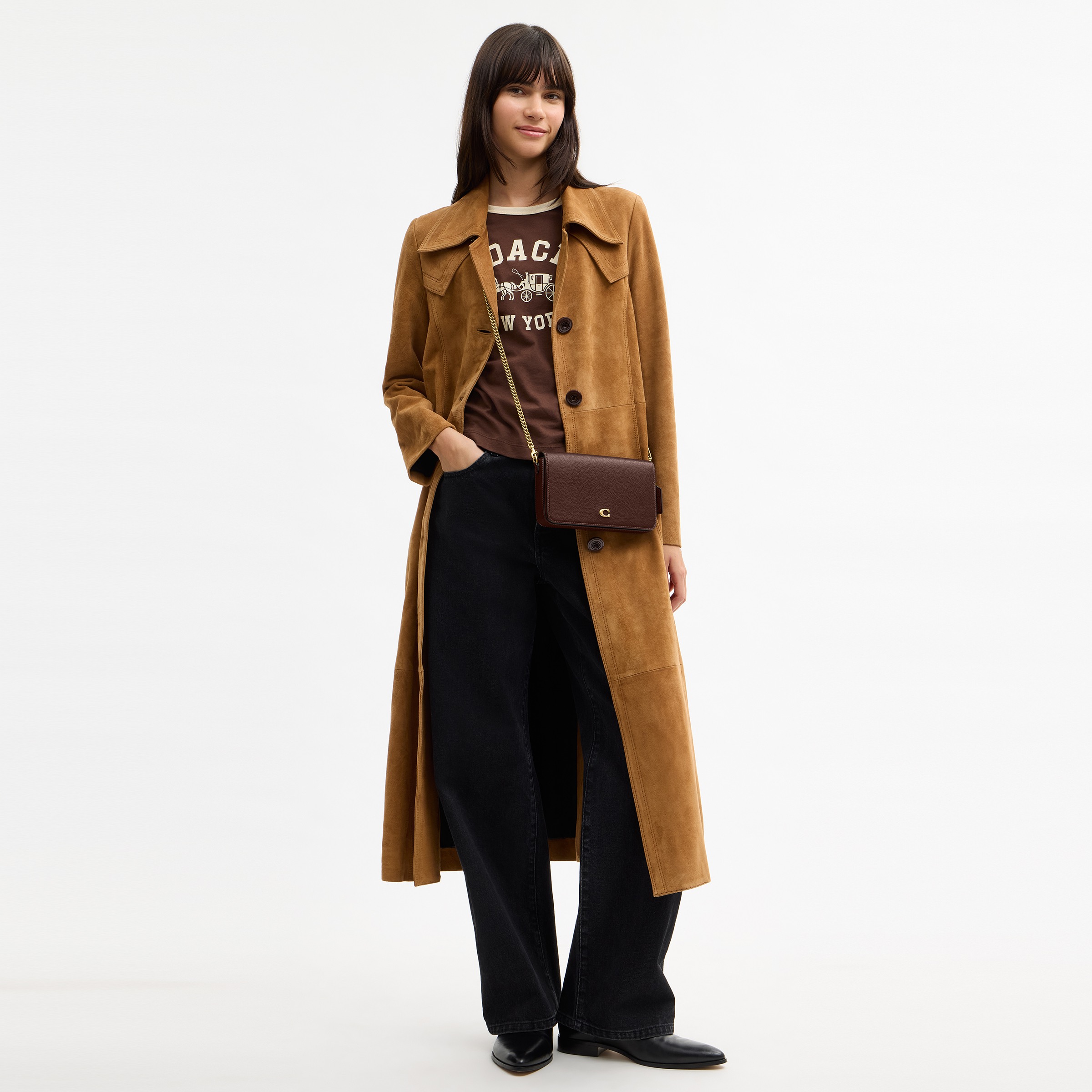Mila Crossbody Bag With Signature Canvas