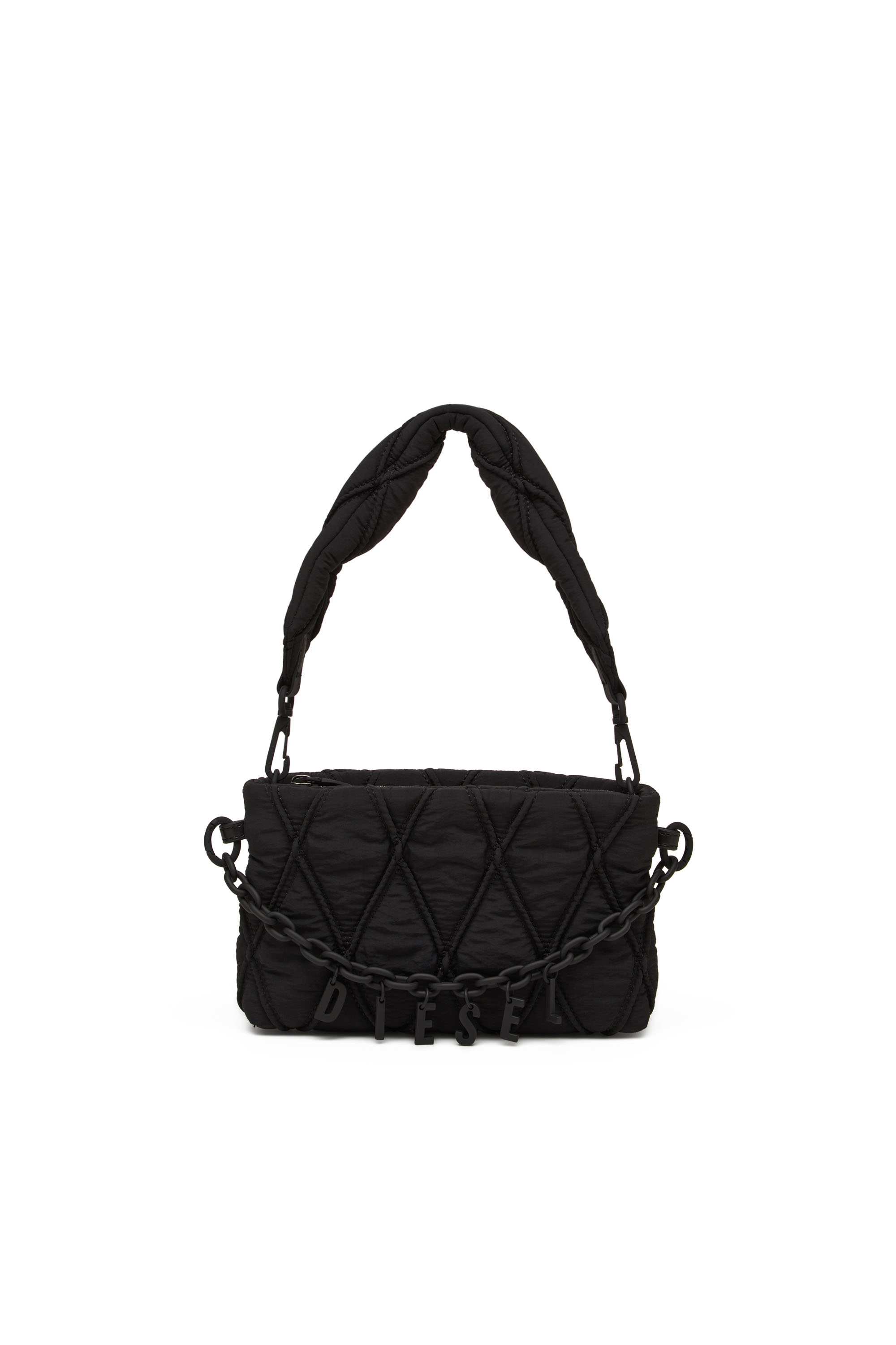 Black Pouch in quilted nylon