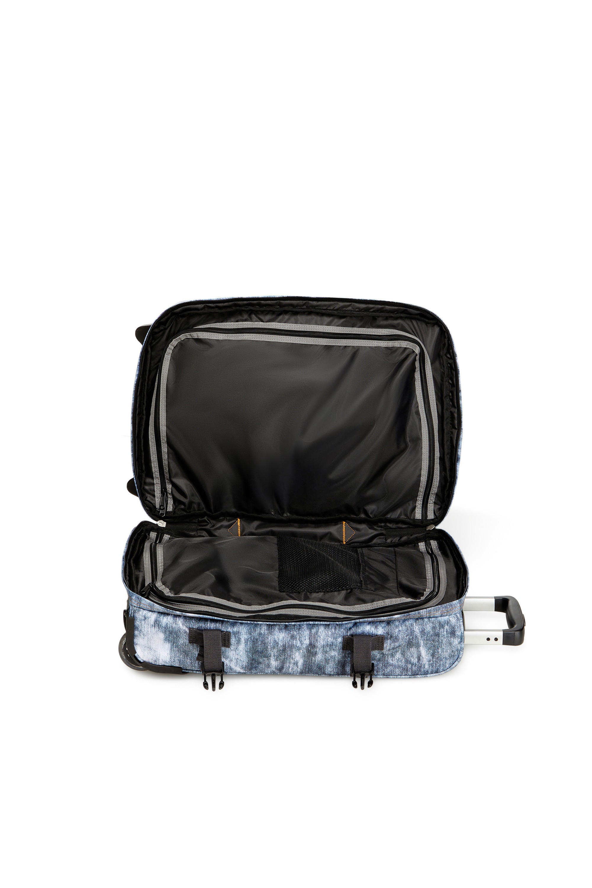 Blue Cabin bag in trompe l'oeil denim
