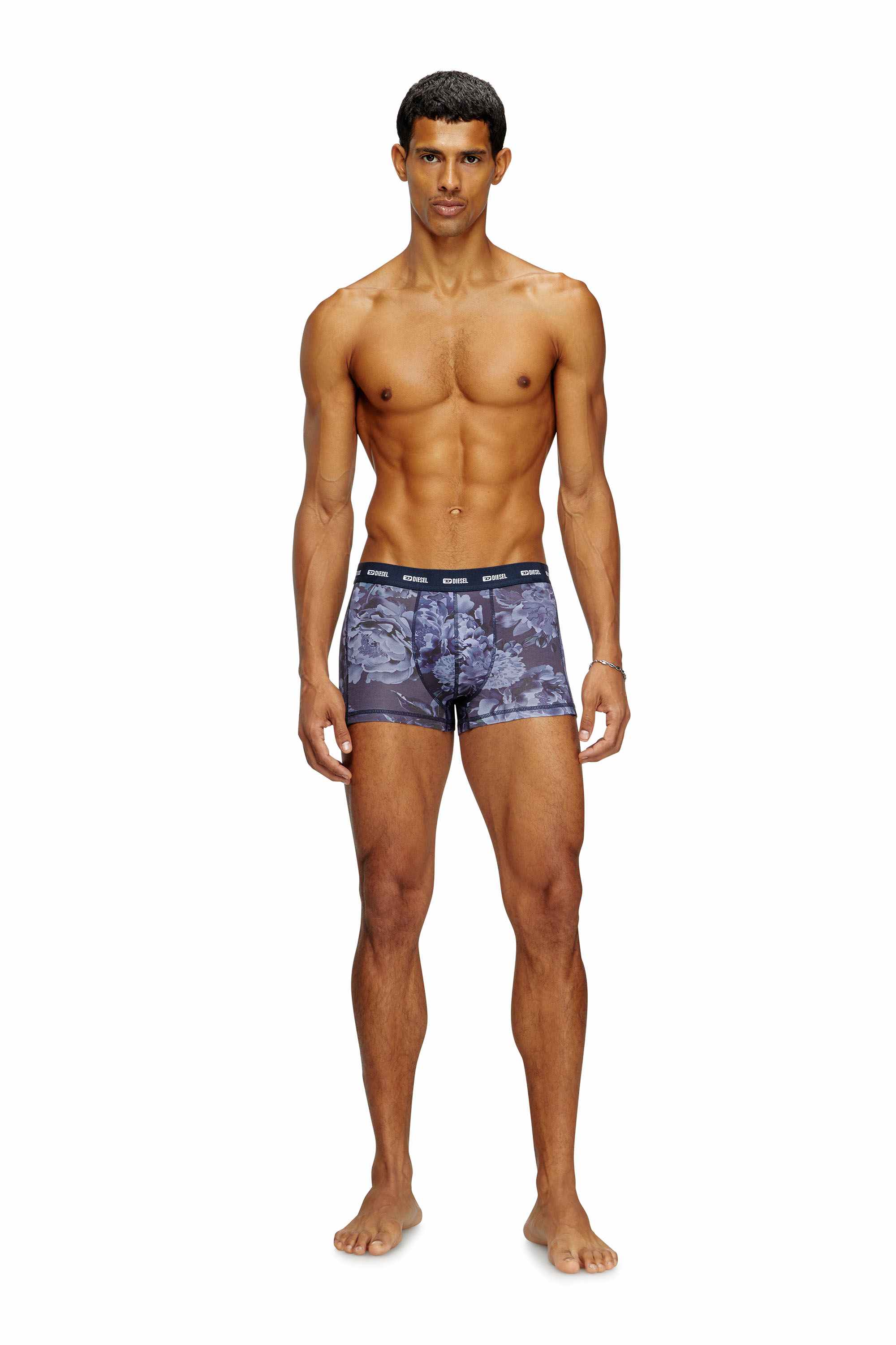Blue Boxer briefs with Flower print