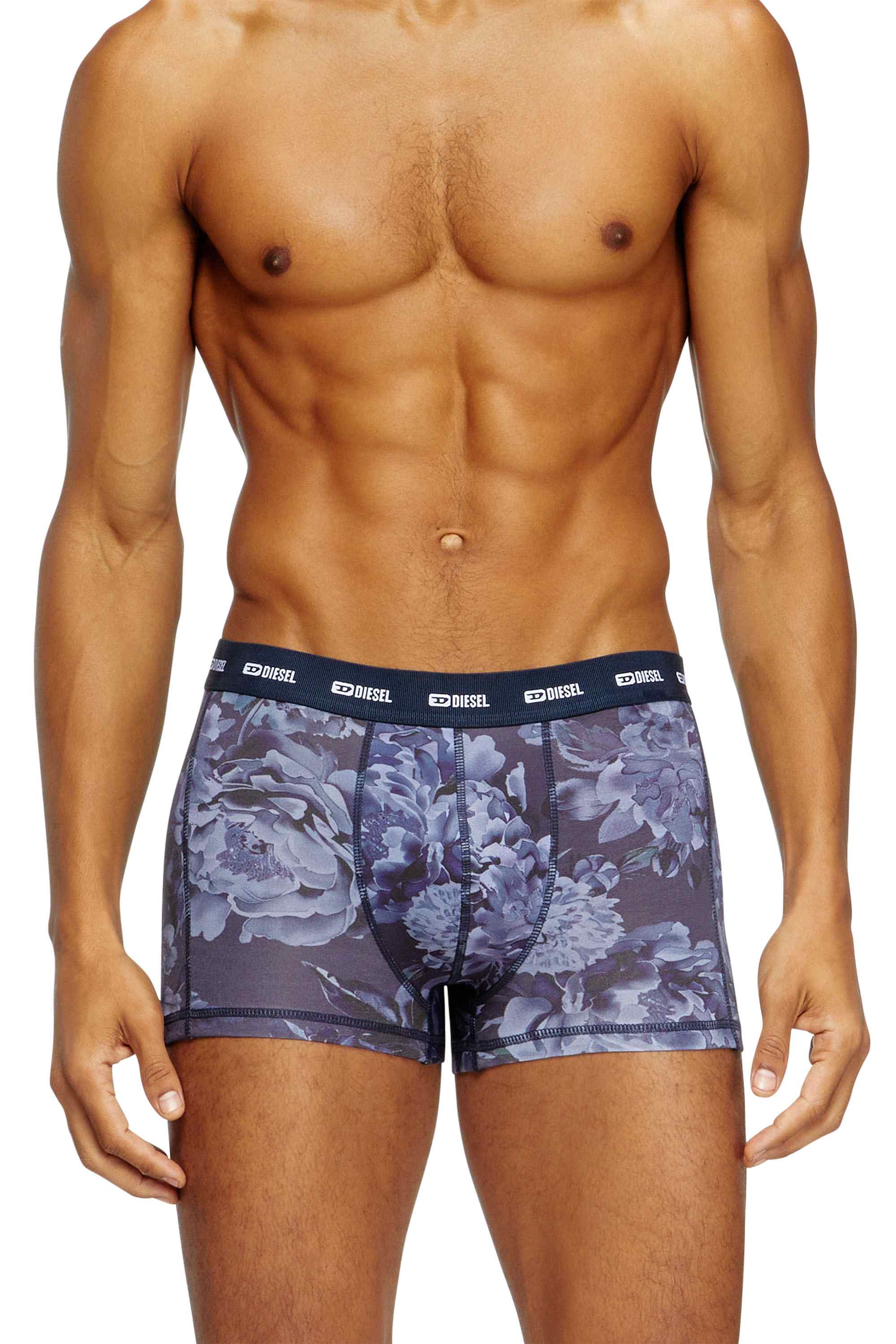 Blue Boxer briefs with Flower print