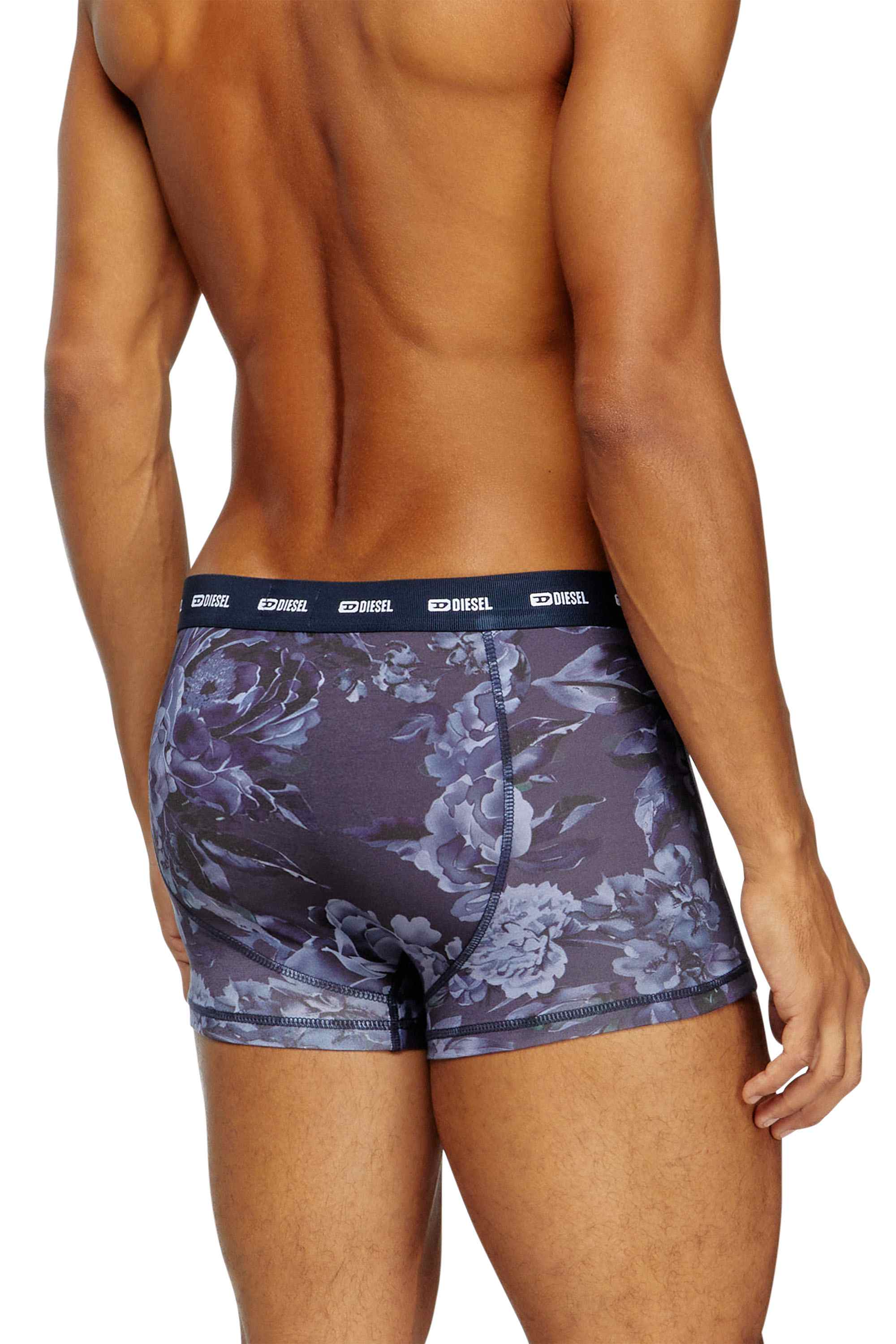 Blue Boxer briefs with Flower print