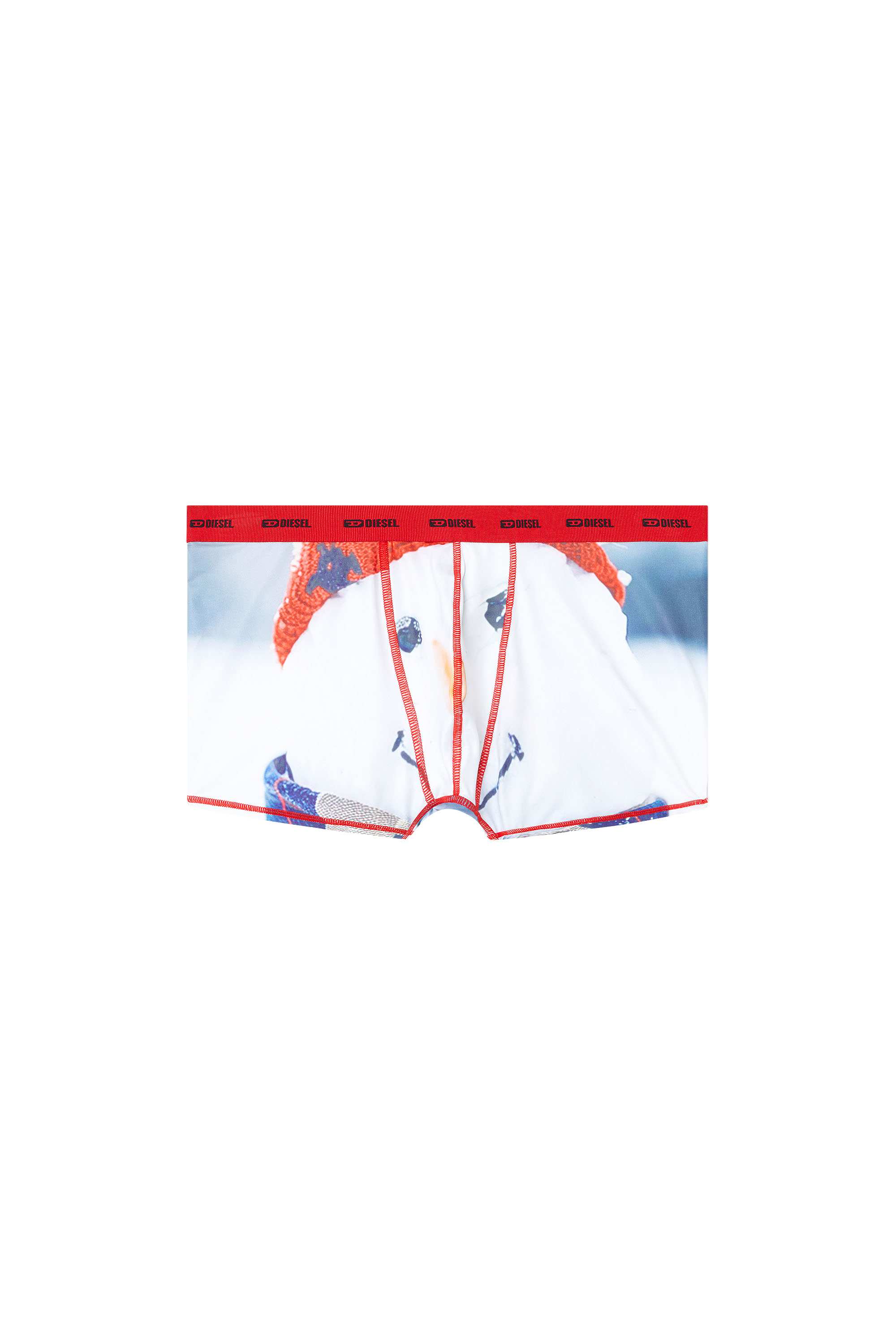 White Stretch boxers with all-over print